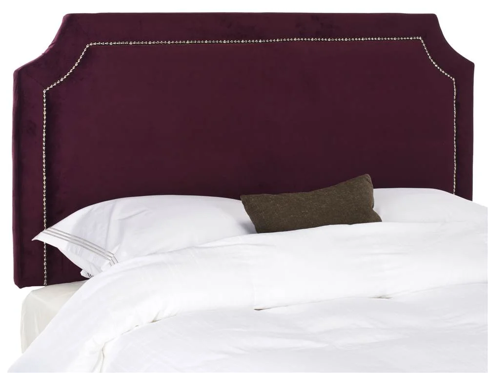 Shayne Headboard in Bordeaux (Full: 55.5 in. L x 3.7 in. W x 54.5 in. H)