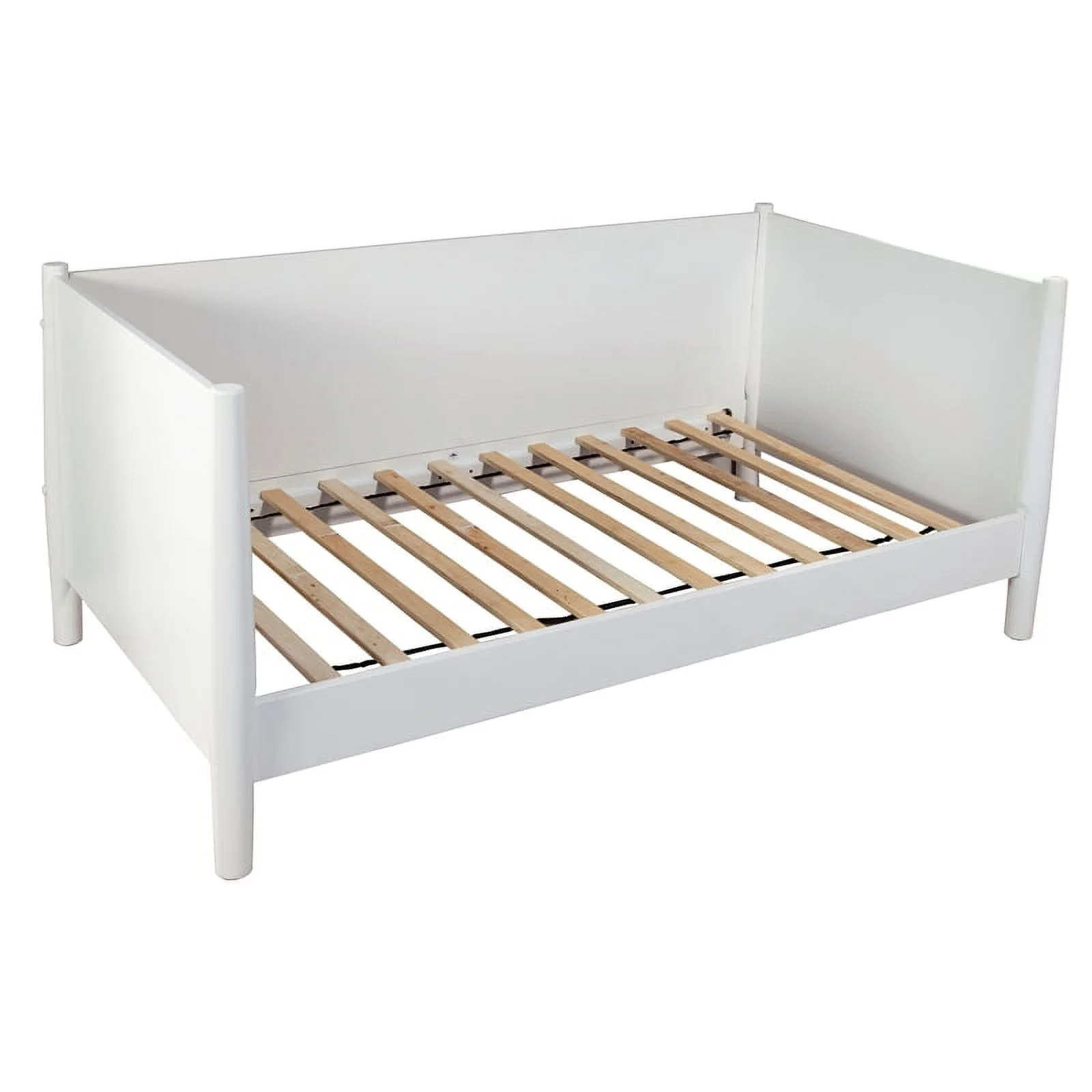 Home Square 3 Piece Set with 2-Drawer Nightstand and Twin Size Day Bed in White