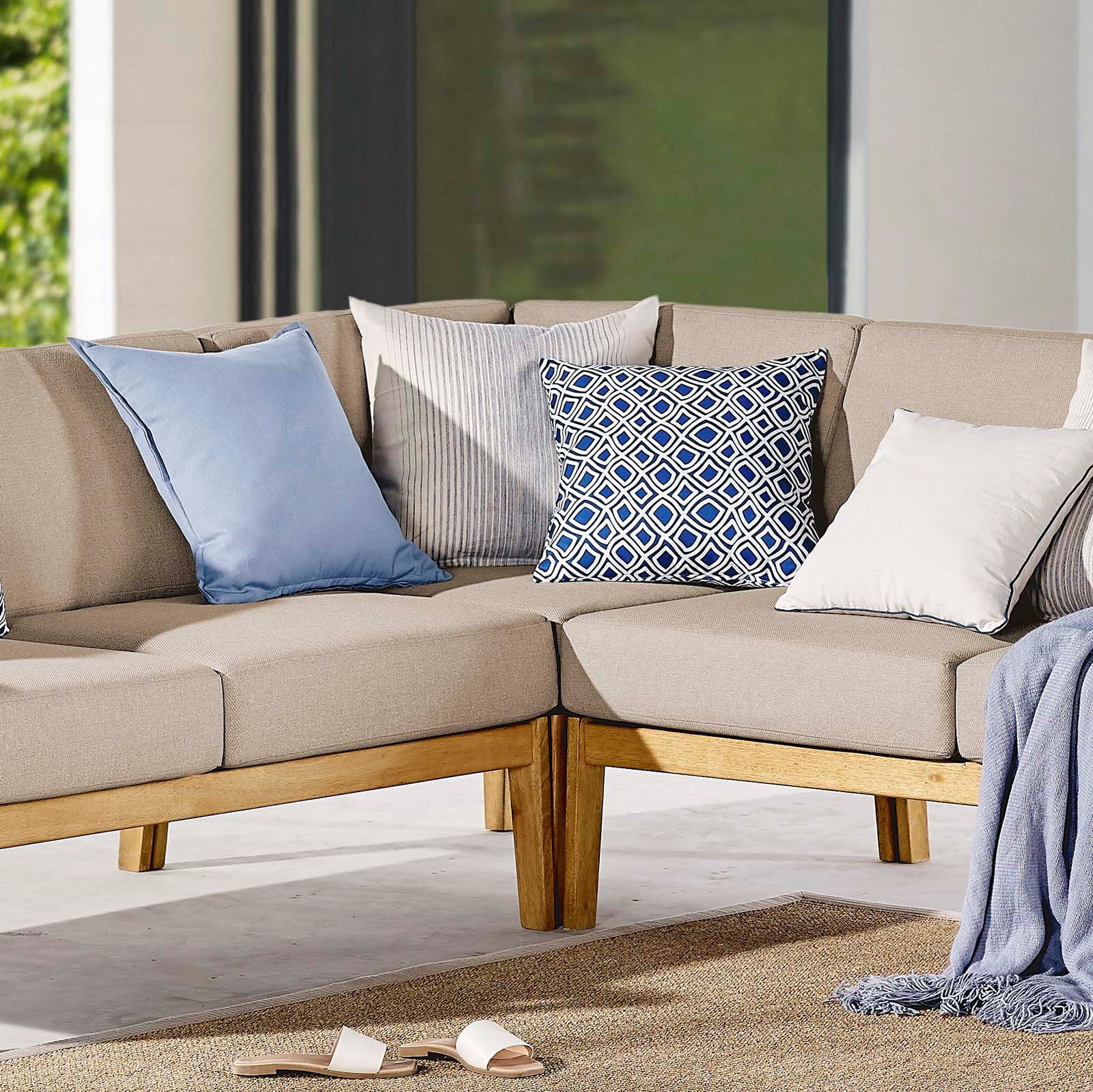 Lounge Chair, Wood, Brown Natural Taupe Gray, Modern Contemporary Urban Design, Outdoor Patio Balcony Cafe Bistro Garden Furniture Hotel Hospitality