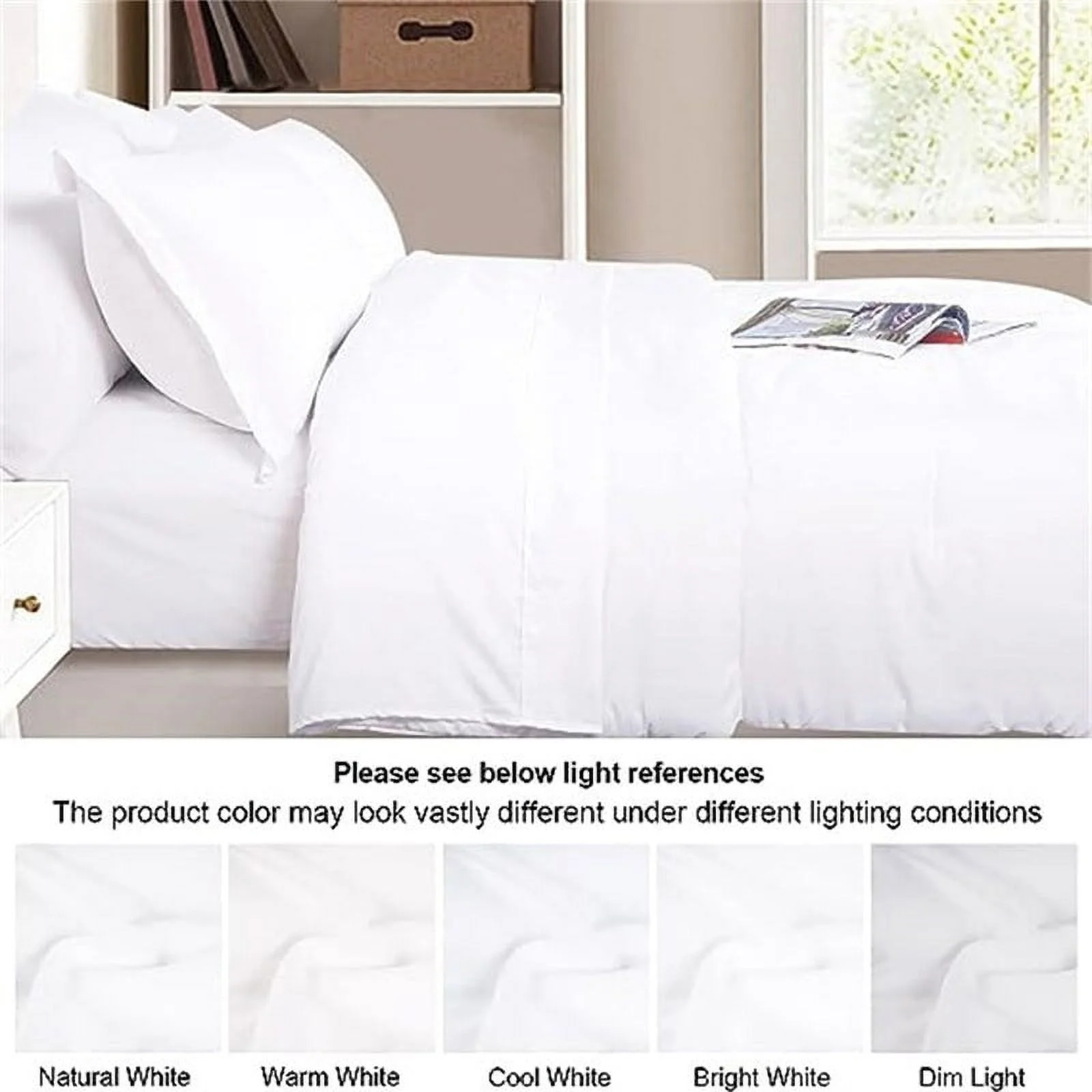 Soft Comforter Sets White - 5 Piece - Twin