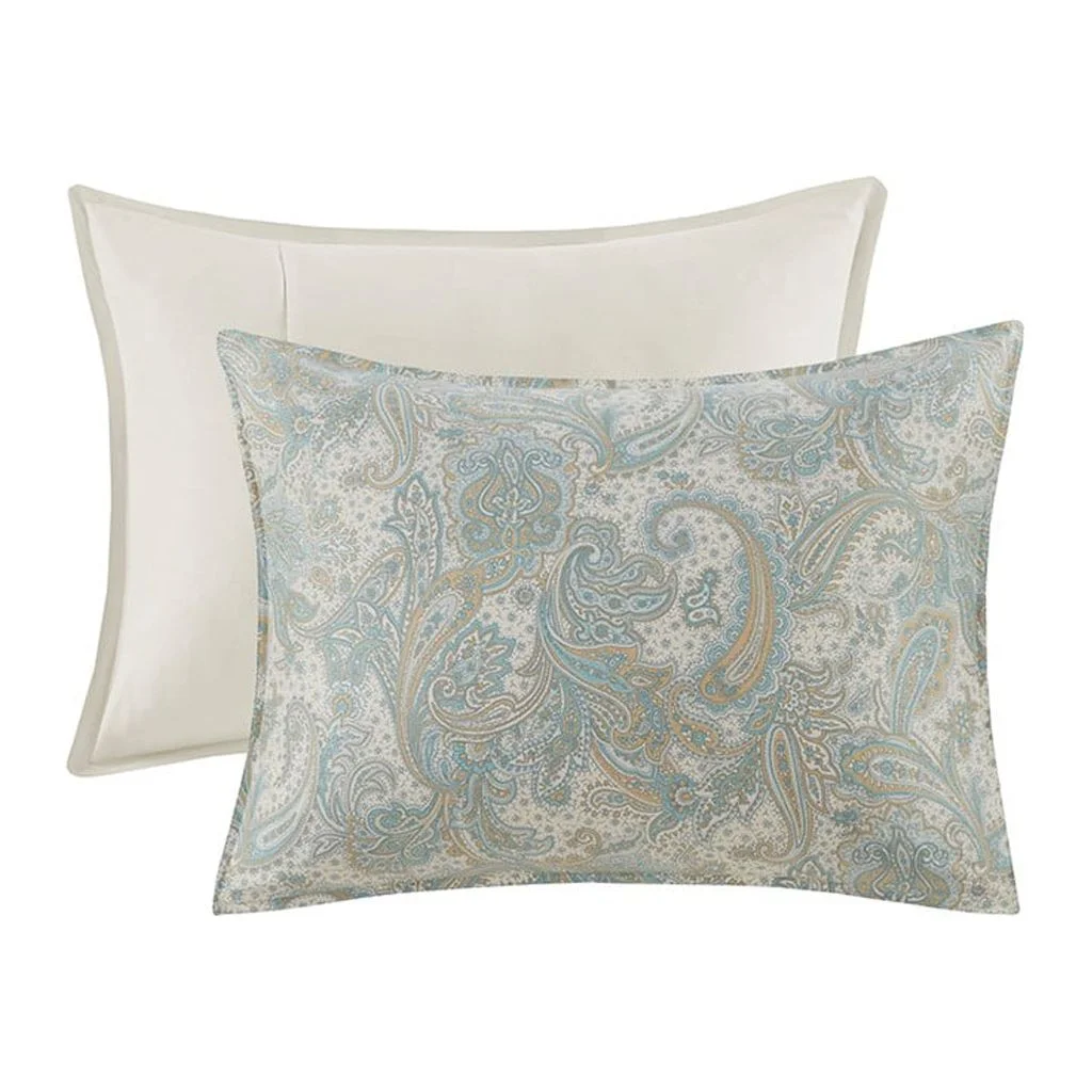 Gracie Mills Christi Paisley 4-Piece Cotton Comforter Set - GRACE-488