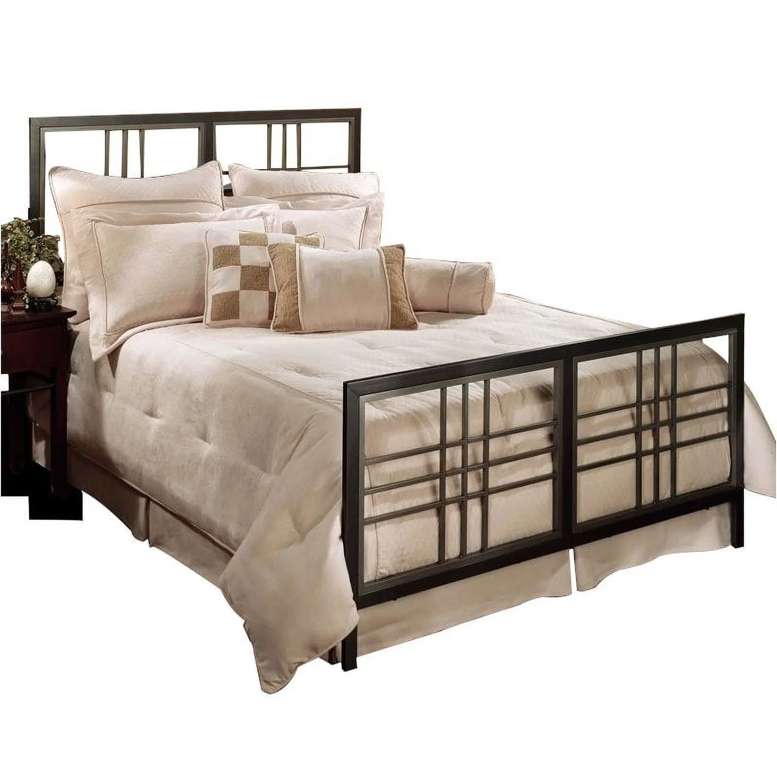 Hillsdale Furniture Tiburon Magnesium Pewter Metal Twin Bed