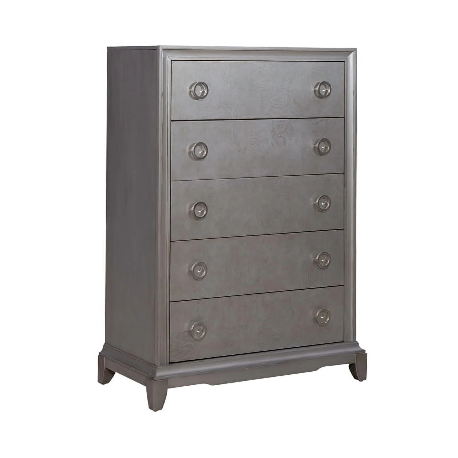 Montage 5 Drawer Chest - Platinum Finish