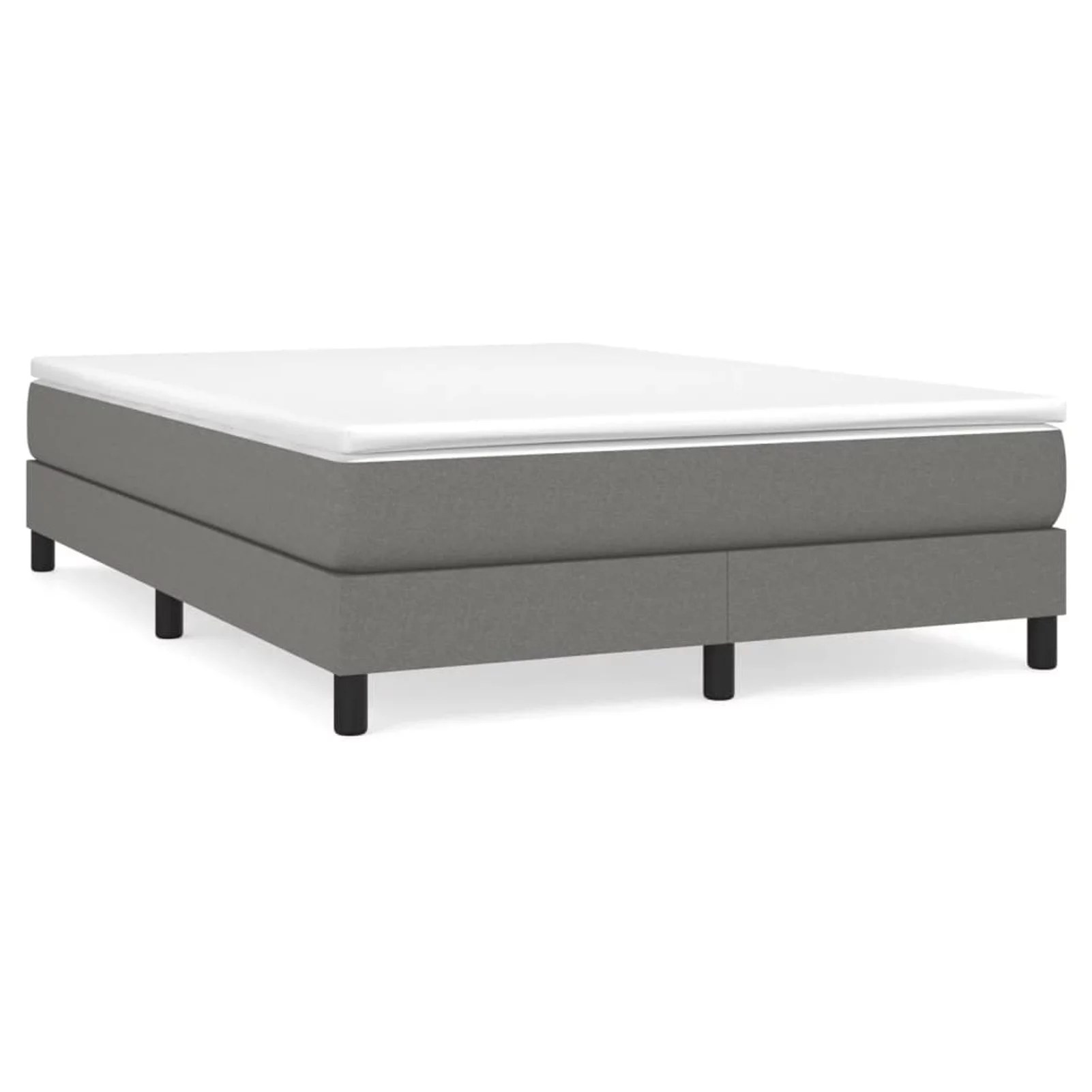 Walmeck Box Spring Bed with Dark Gray 53.9