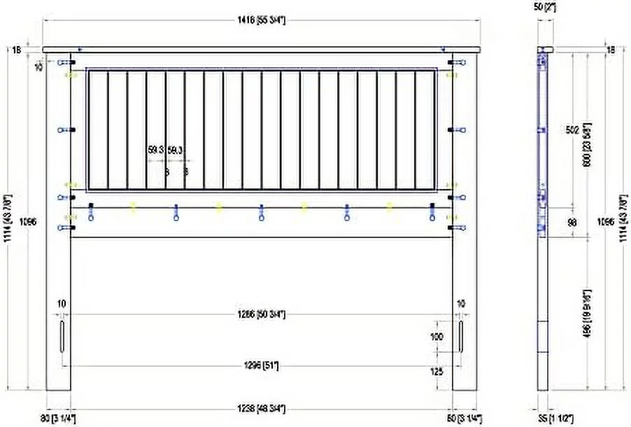 xrboomlife Wainscott Wood Panel Headboard in White - Queen Size