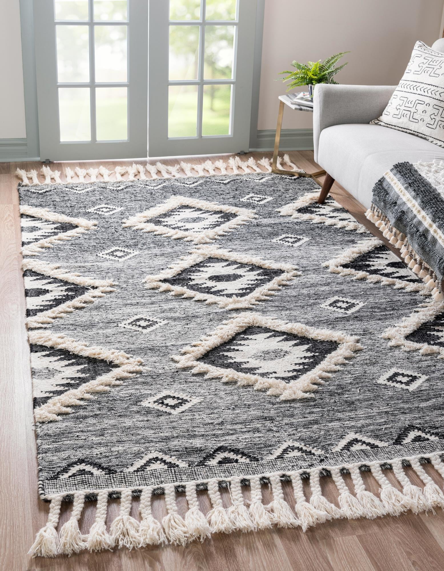 Unique Loom Papago Mesa Rug Charcoal/Gray 9' x 12' 2