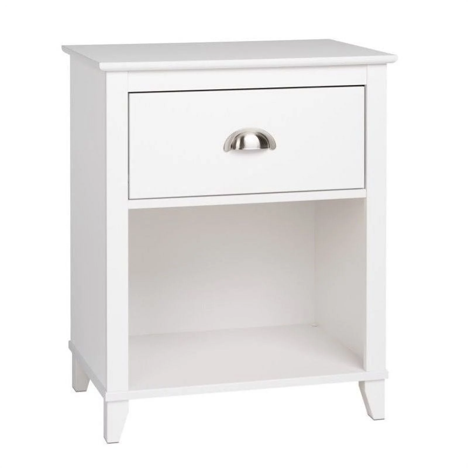 Home Square 3-Piece Set with 2 1-Drawer Nightstands & Wardrobe Armoire in White
