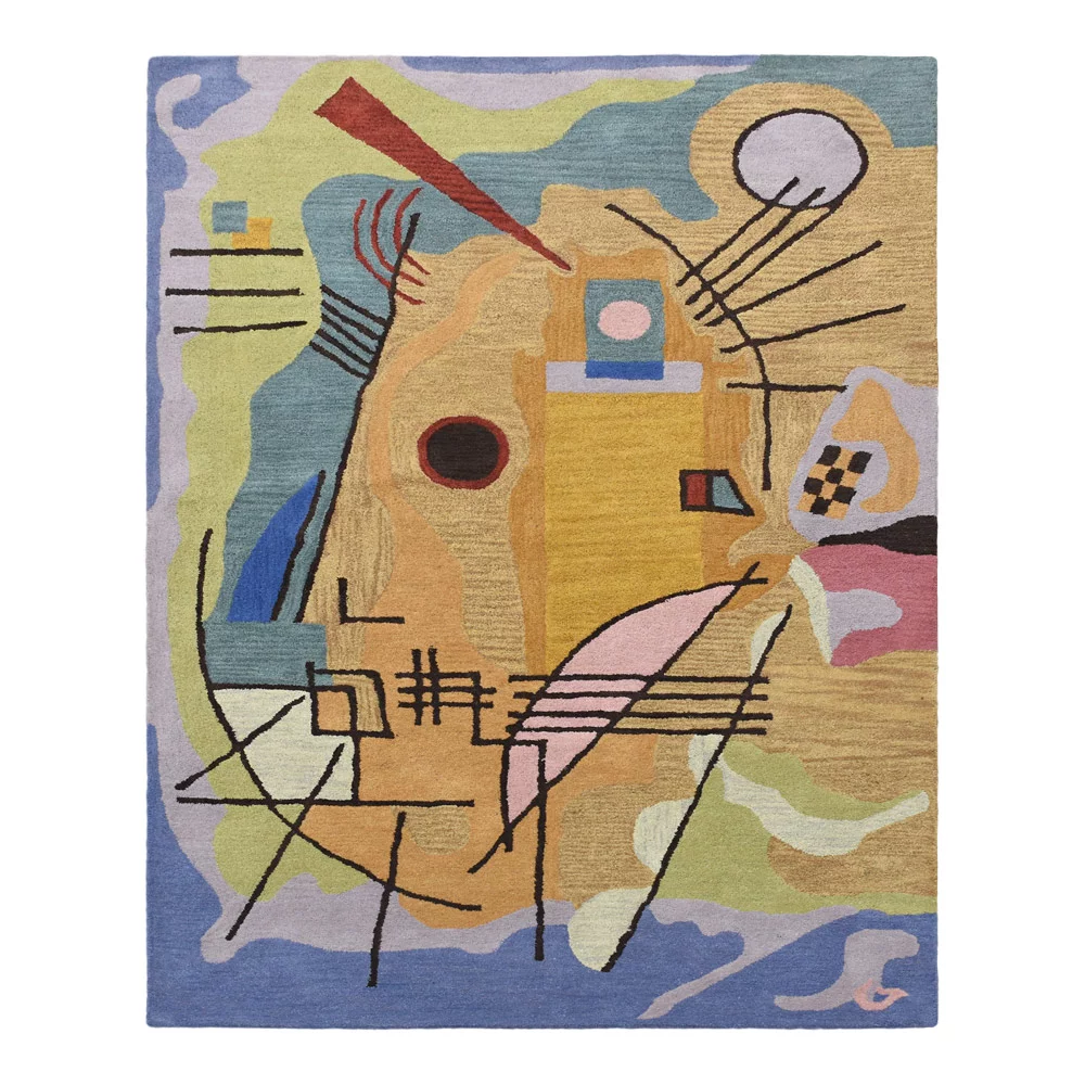 Rugsotic Carpets Hand Tufted Wool 9'x12' Area Rug Geometric Multicolor K00S16