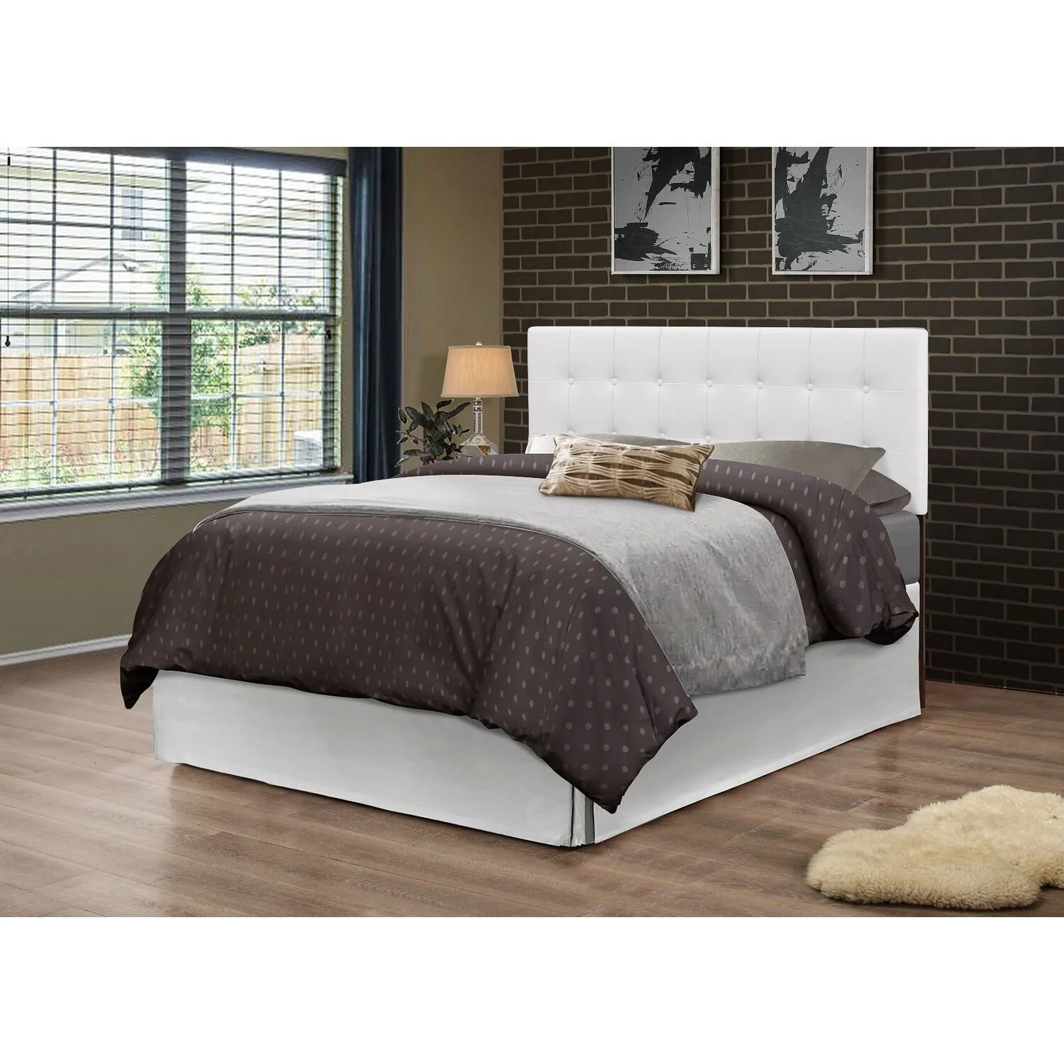 HomeStock Super Seaside Style King Headboard , White