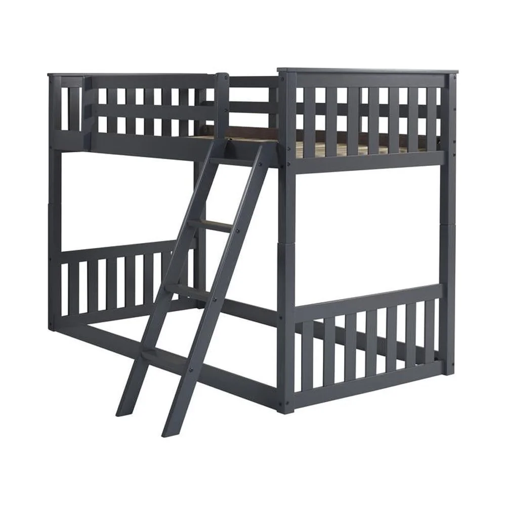 Donco PD-201204TTDG Twin Over Mission Bunk Bed, Dark Grey
