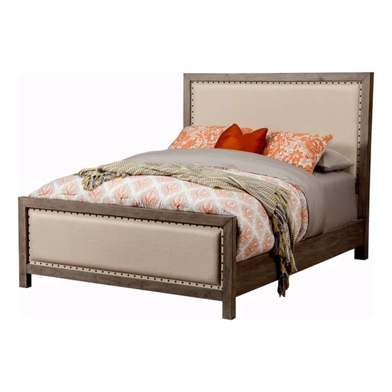 Home Square 4-Piece Set with Standard King Bed & Dresser & 2 Nightstands