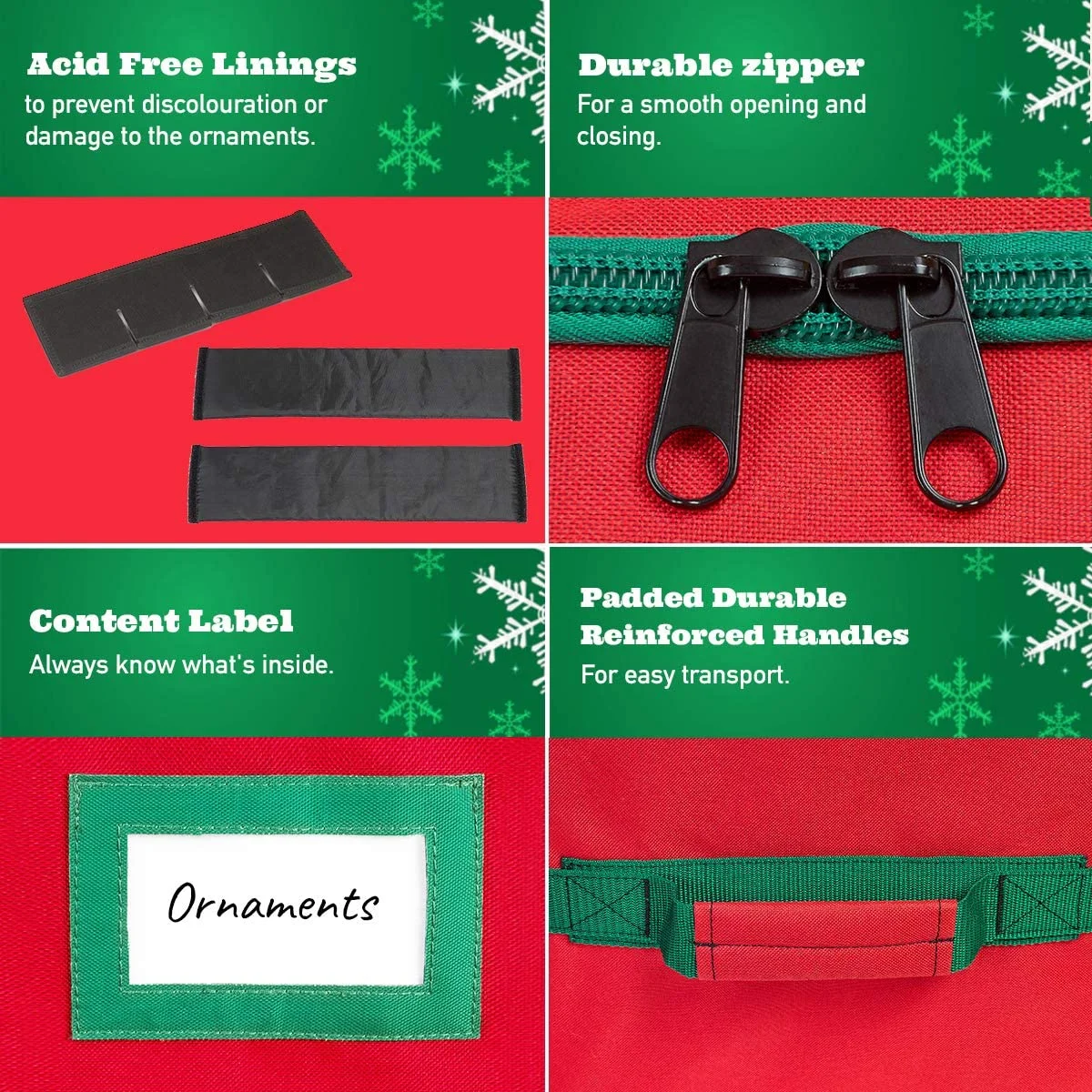 Christmas Ornament Storage Box - Holds Up to 72 4