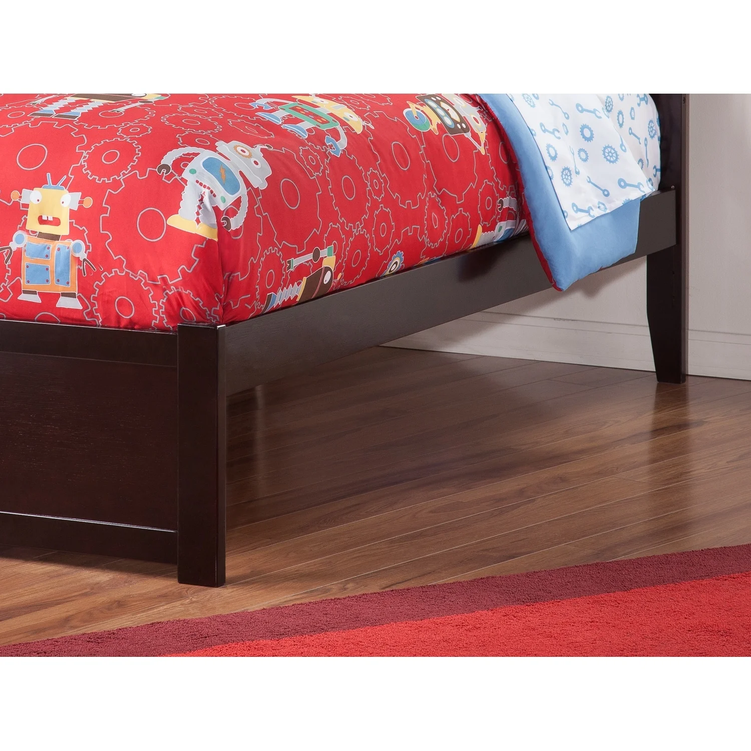 AFI Madison Twin XL Platform Bed with Footboard and 2 Drawers in Espresso