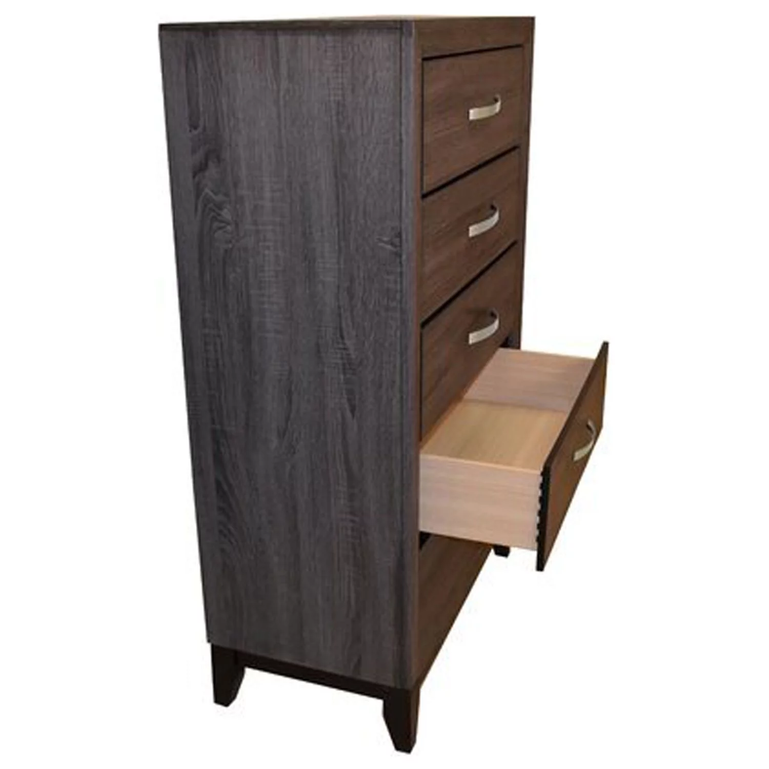 Galaxy Home Sierra Contemporary Design Solid Wood 5 Drawer Storage Chest/ Bedroom Dresser in Rustic Gray