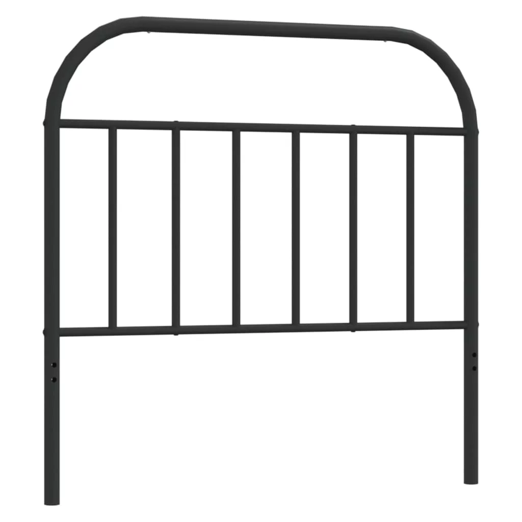 Metal Headboard Black 39.4