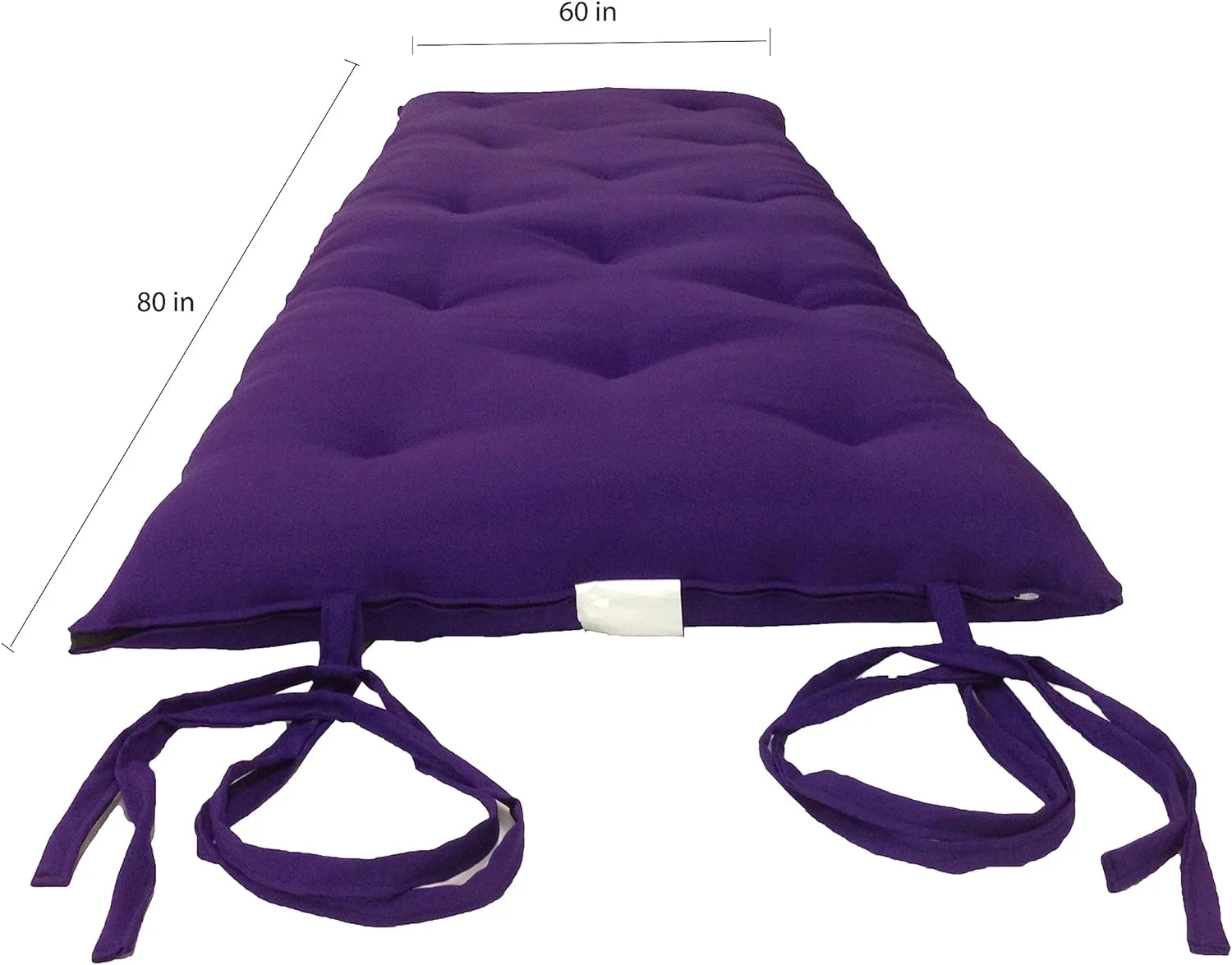 RUNFAYBIU D&D Futon  Queen Size Traditional Japanese Floor Rolling   Cotton Batting/Foam/Polyester Batting  Shikifuton  Tatami  Mat 80 x 60 x 3 Thick