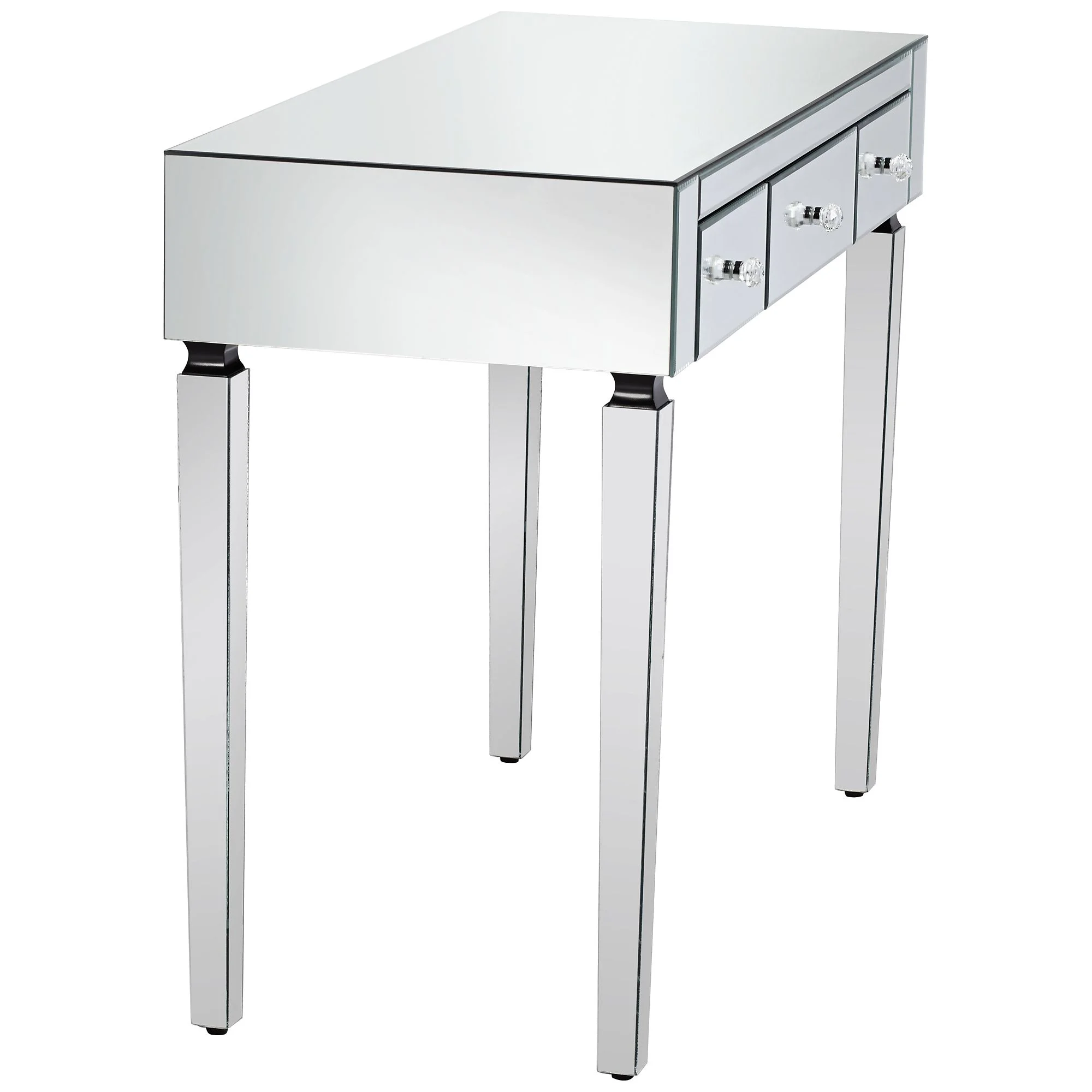 Studio 55D Thea Modern Mirrored Rectangular Desk 39 1/2