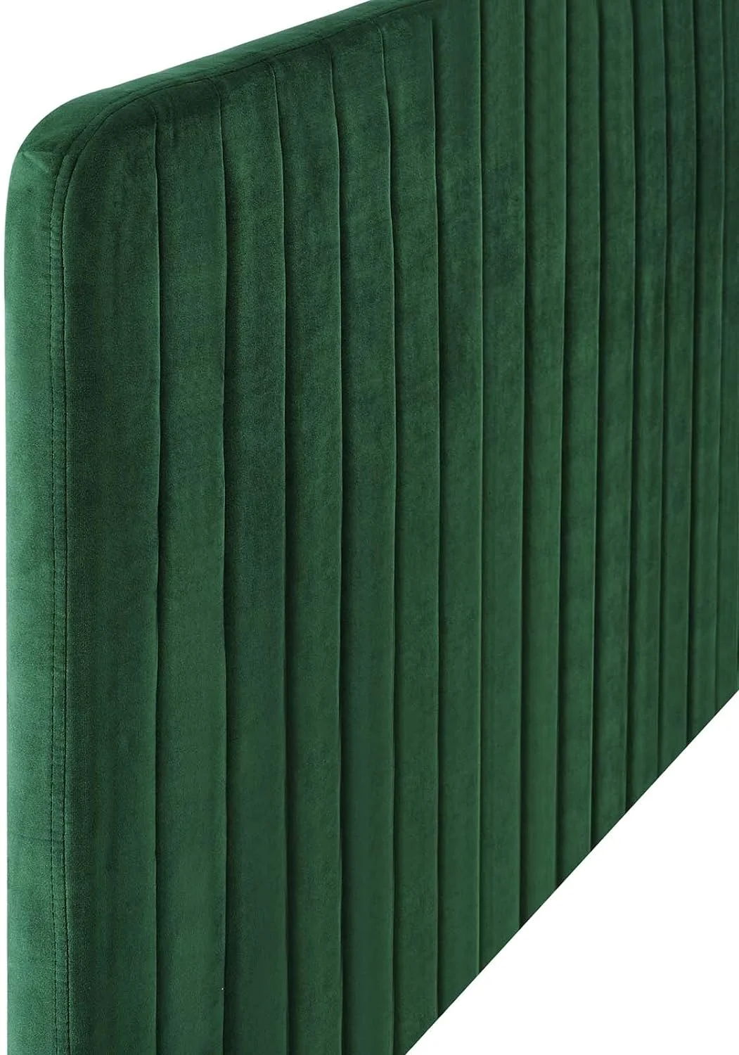 Milenna Channel Tufted Performance Velvet Headboard, , Emerald