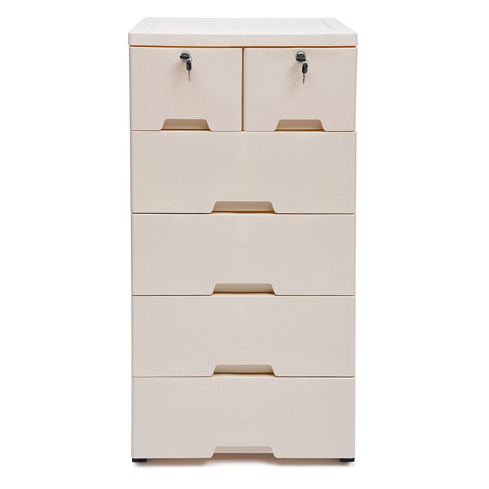 5 Layers Storage Cabinets 6 Drawer Nightstand Chest Dresser Organizer Storage Bedroom Cabinet Unit Tall Dresser Organizer for Clothes, Living Room, Bedroom Furniture