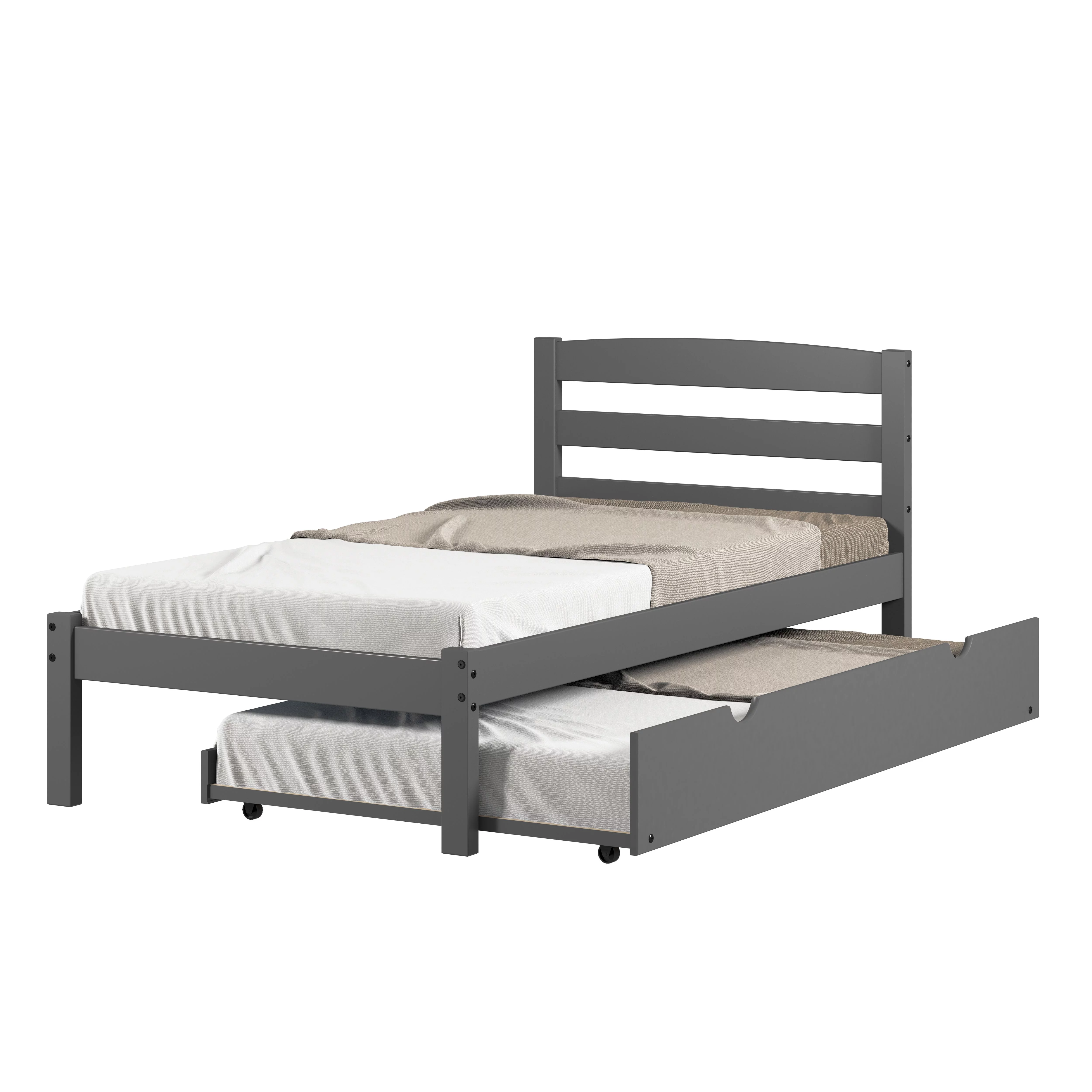 TWIN ECONO BED DARK GREY