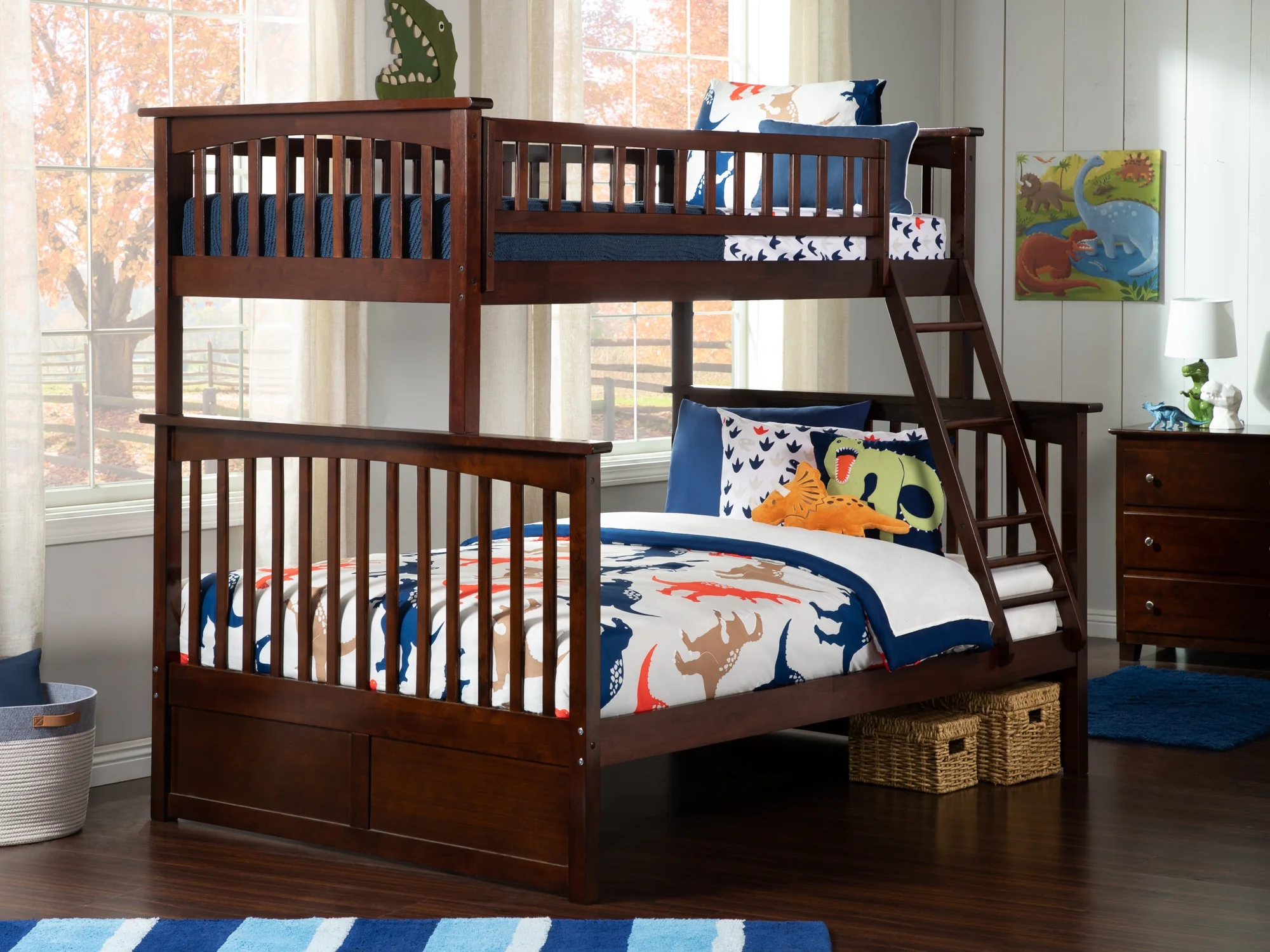 Columbia Bunk Bed Twin over Full in Multiple Colors and Configurations
