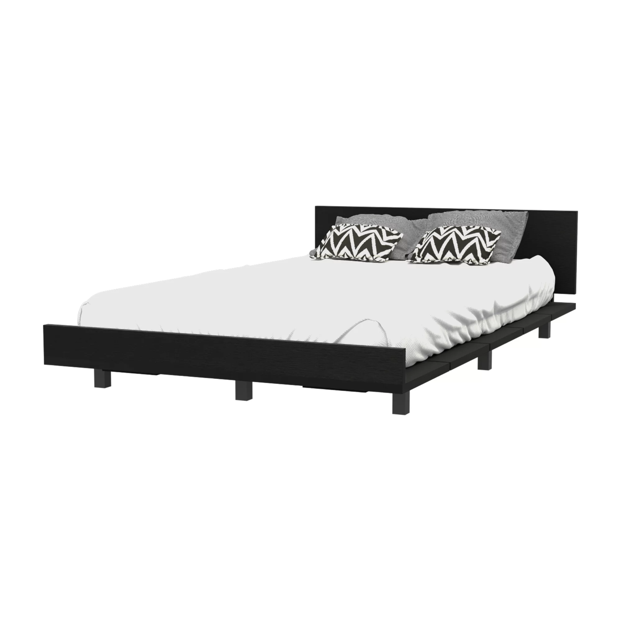 Dawn Whisper Nimmo Twin Bed Frame, Black Wengue