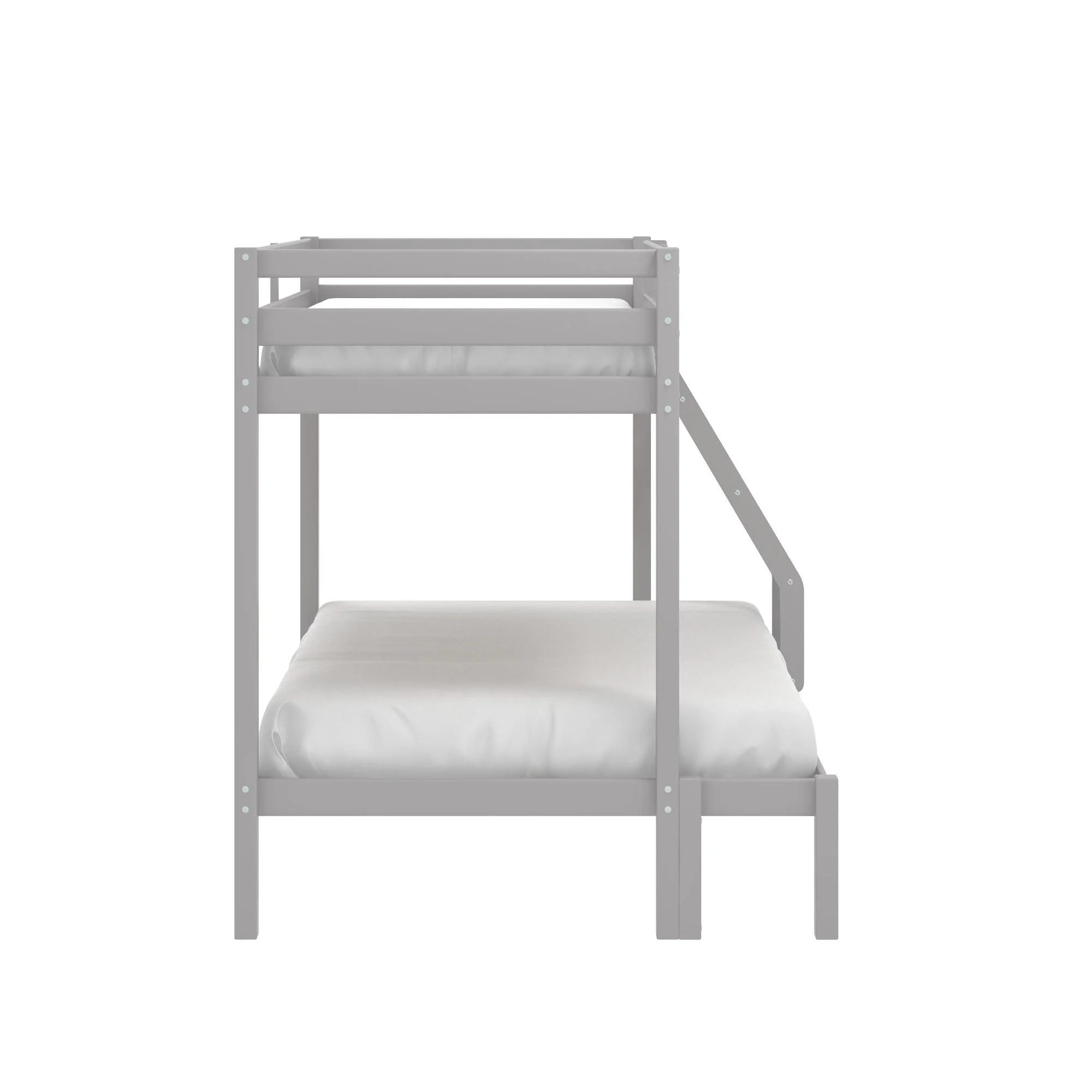 Campbell Wood Twin over Full Convertible Bunk Bed, Gray