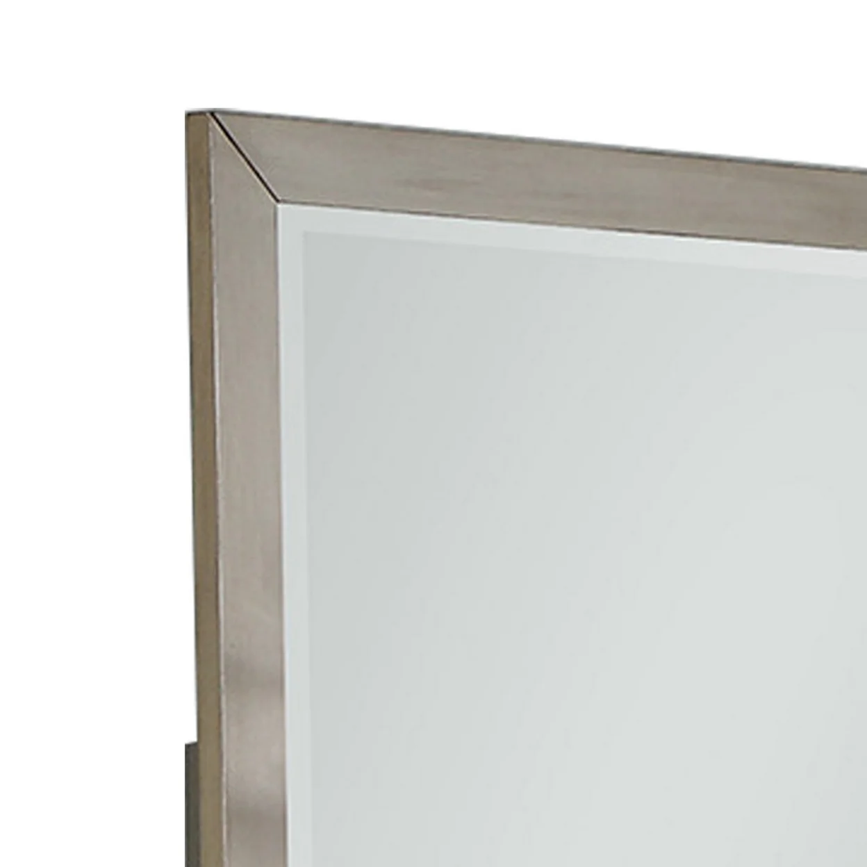 Bran 36 x 36 Modern Square Dresser Mirror, Pine Wood, Light Brown- Saltoro Sherpi