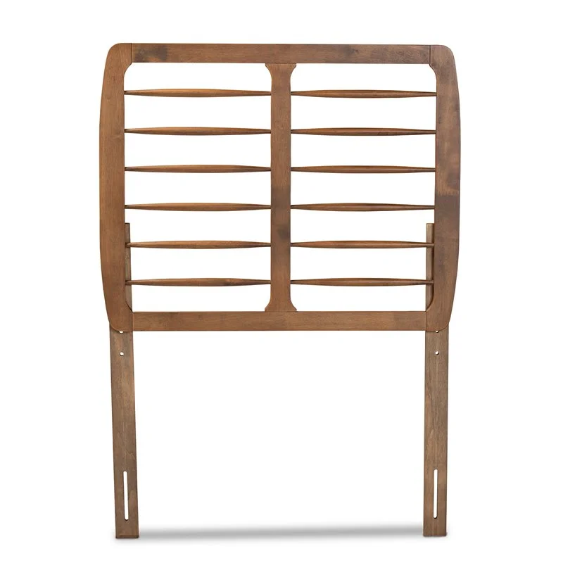 Bowery Hill Modern Ash Walnut Finished Wood Twin Size Headboard