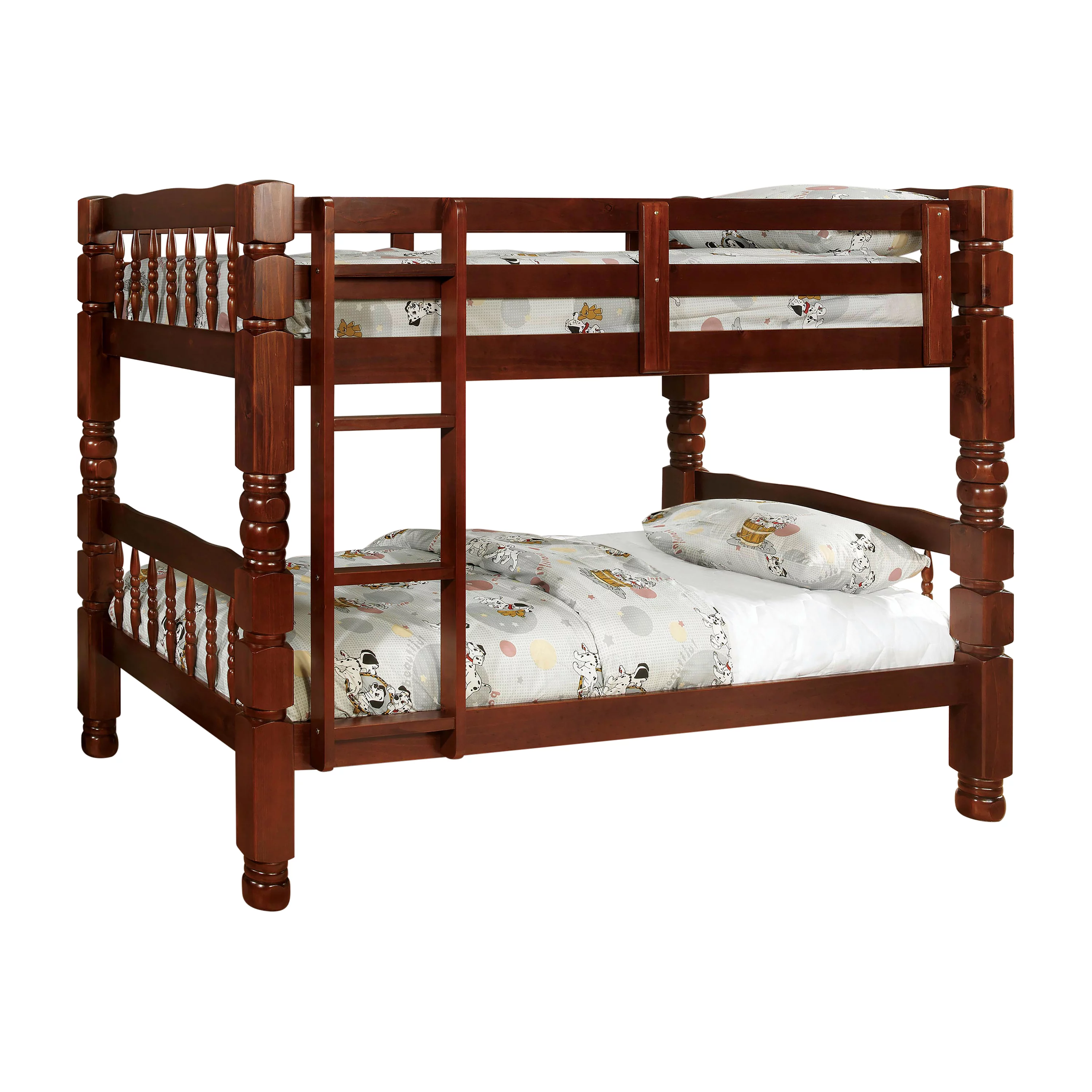 Furniture of America Ricky Wood Bunk Bed, Twin/Twin, Cherry
