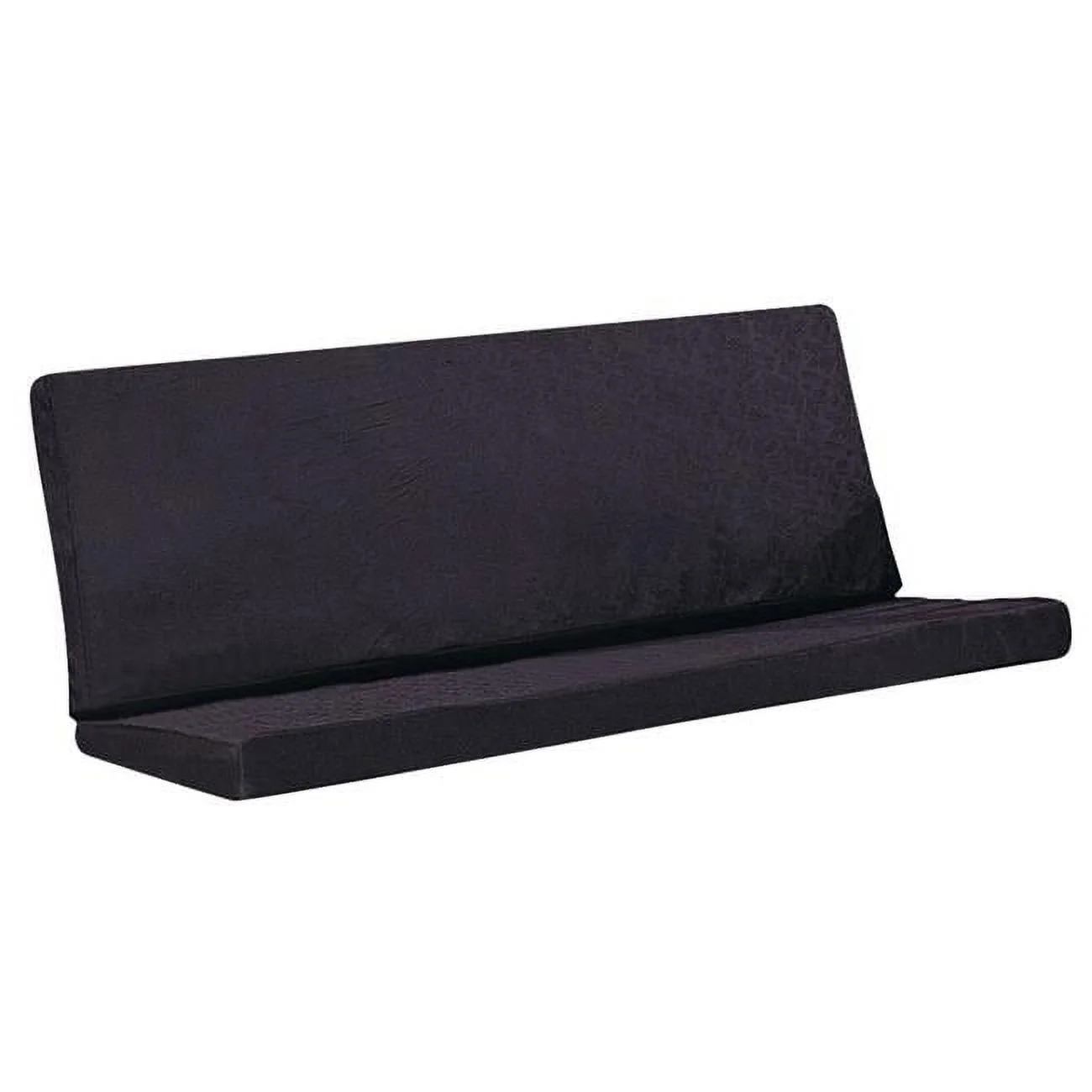 Futon Sofa - Poplin Fabric Mattress, Reversible, Gray - Full Size