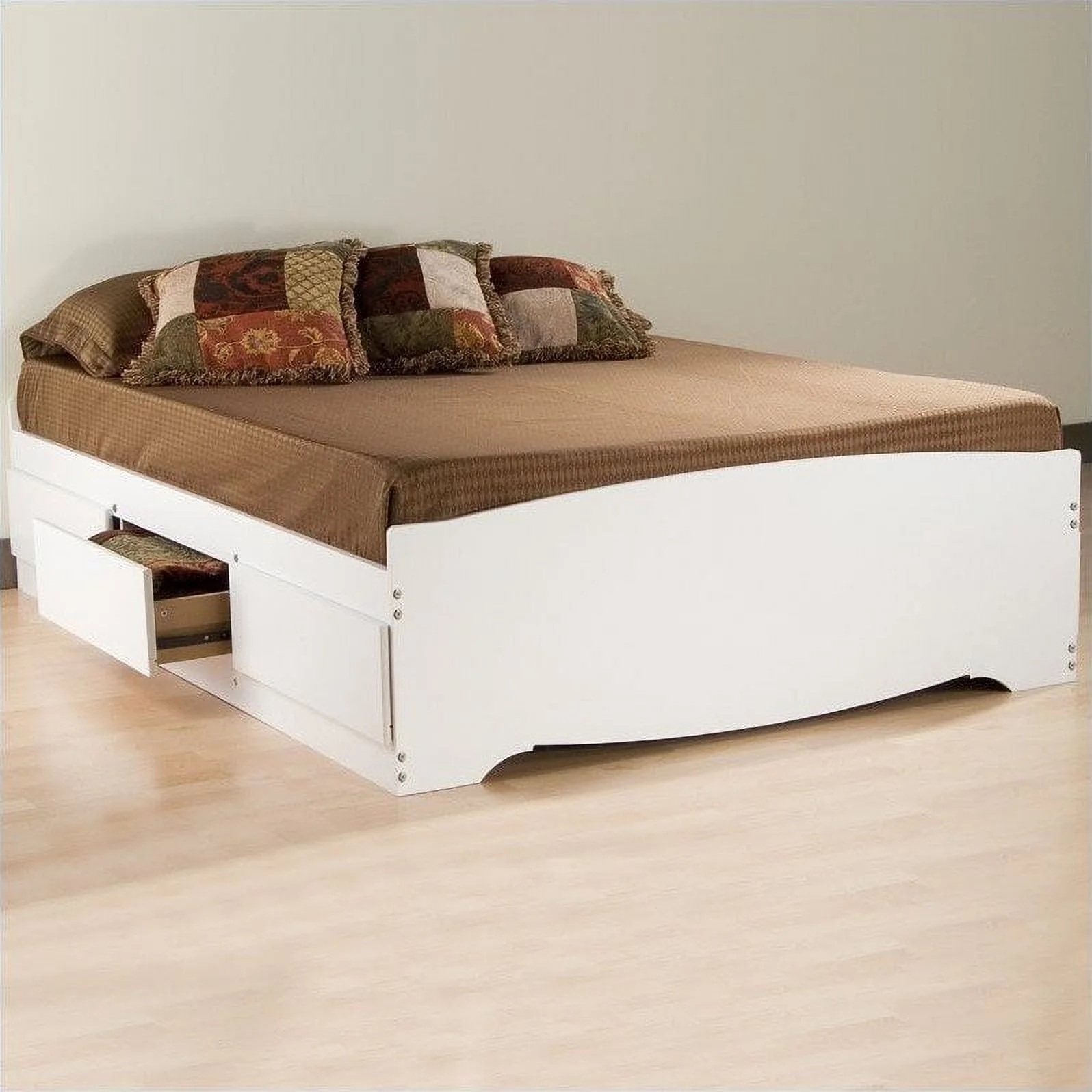 Prepac Monterey Queen 6 Piece Bedroom Set in White