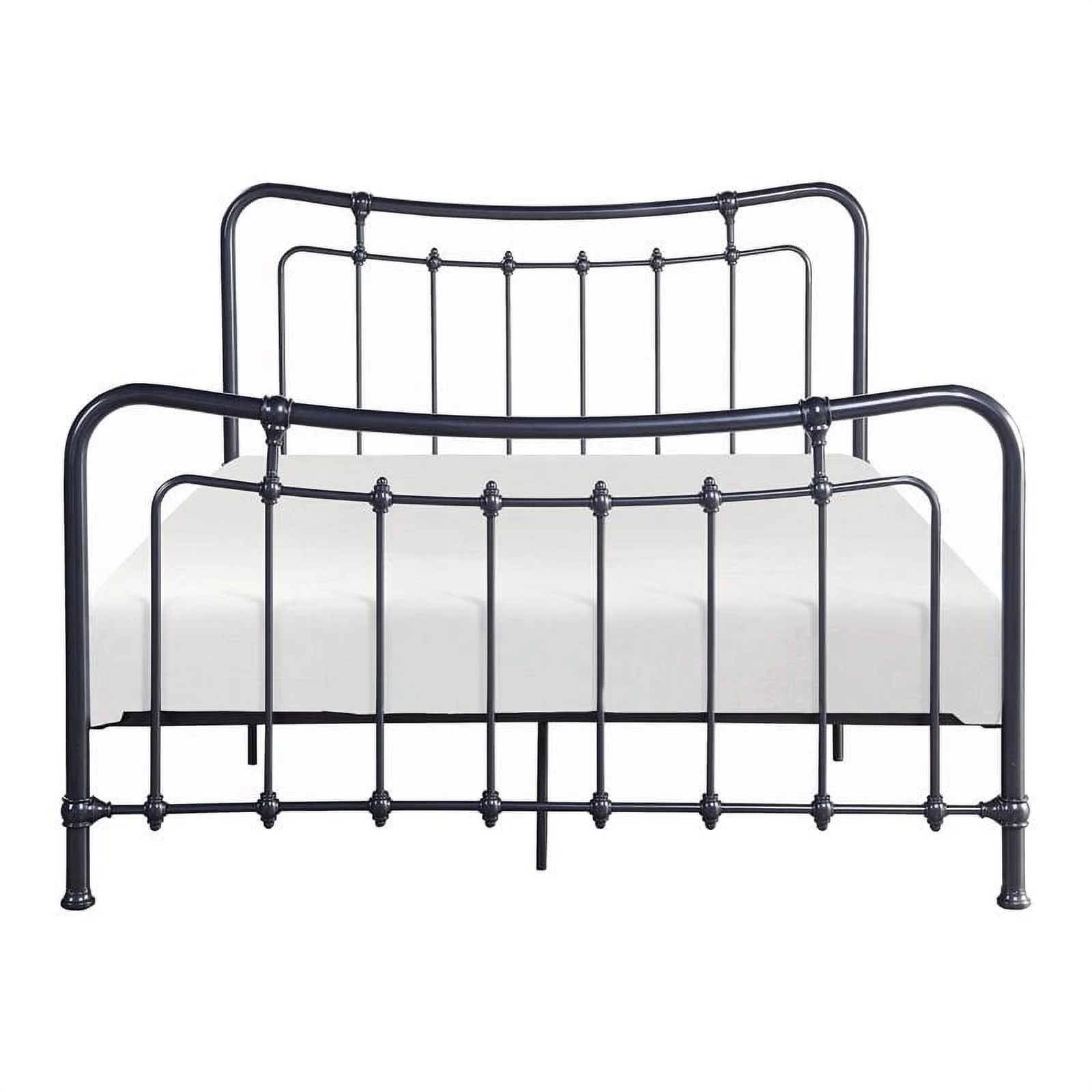 Lexicon Engleside Metal Queen Platform Bed in Gunmetal Gray