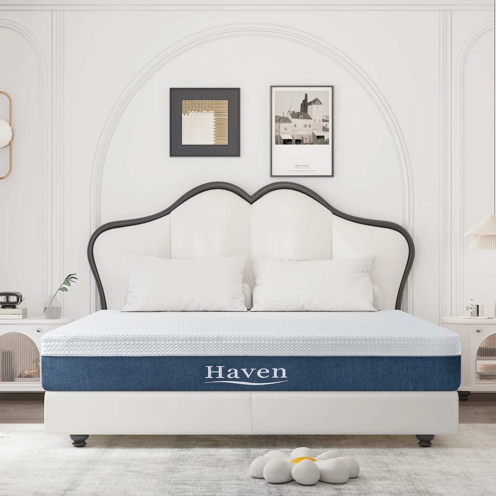 12 Inch Twin Memory Foam Mattress, Cool Gel Foam Mattress with Fabric Cover Made in USA Bed in A Box
