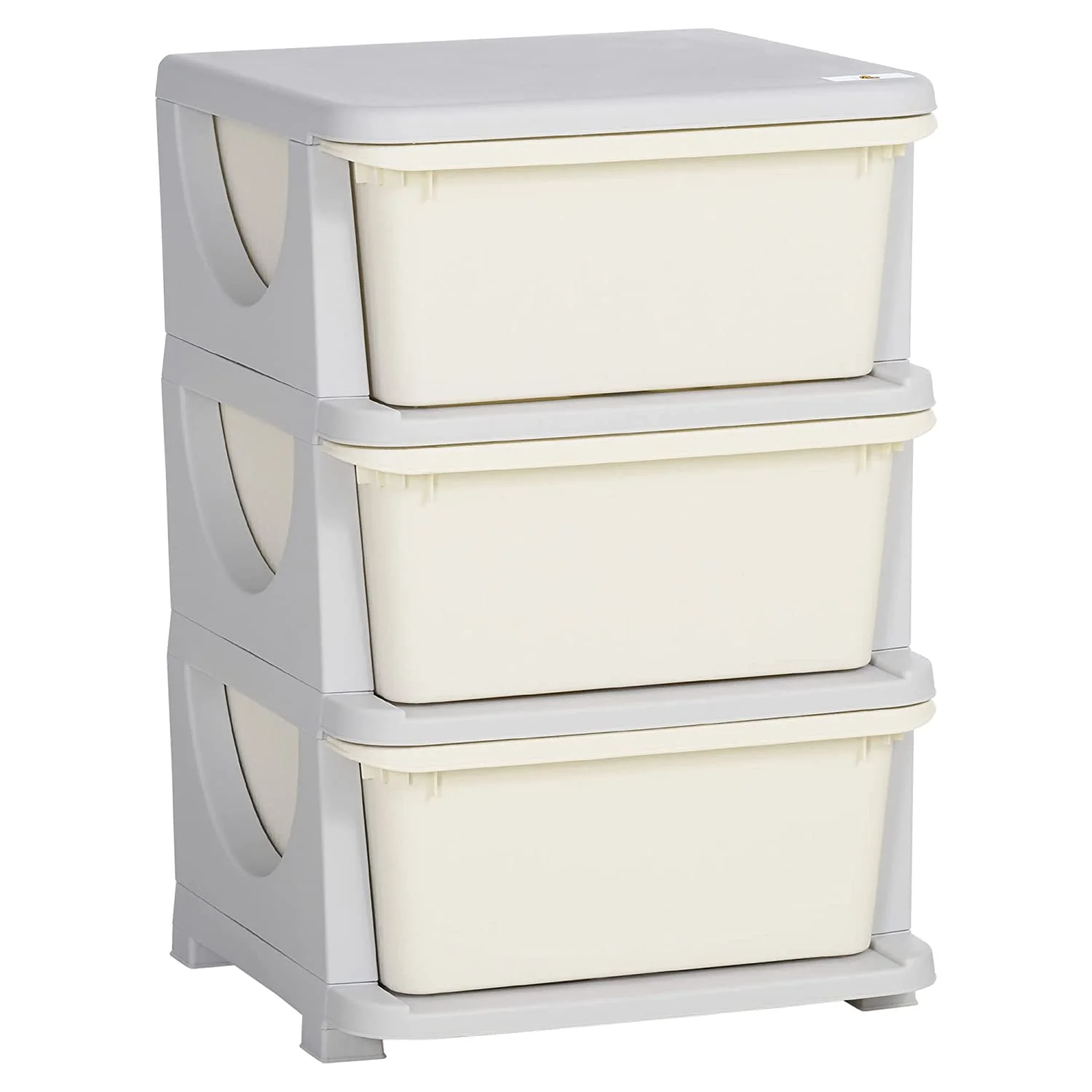 3 Tier Kids Storage Unit Dresser Tower with Drawers Chest Toy Organizer for Bedroom Nursery Kindergarten Living Room for Boys Girls Toddlers