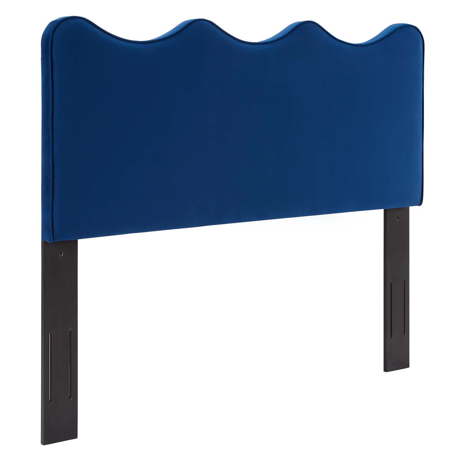 Modway Athena Performance Velvet Twin Headboard in Navy