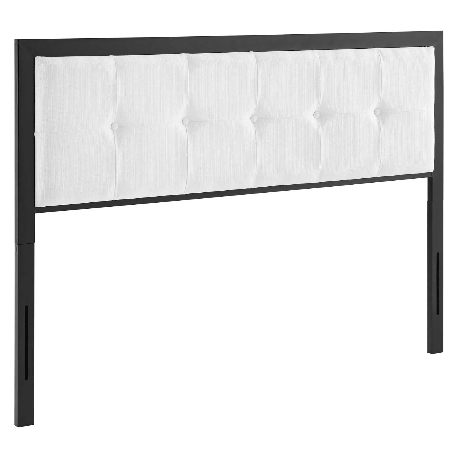 Modway Teagan Tufted Full Headboard in Black White