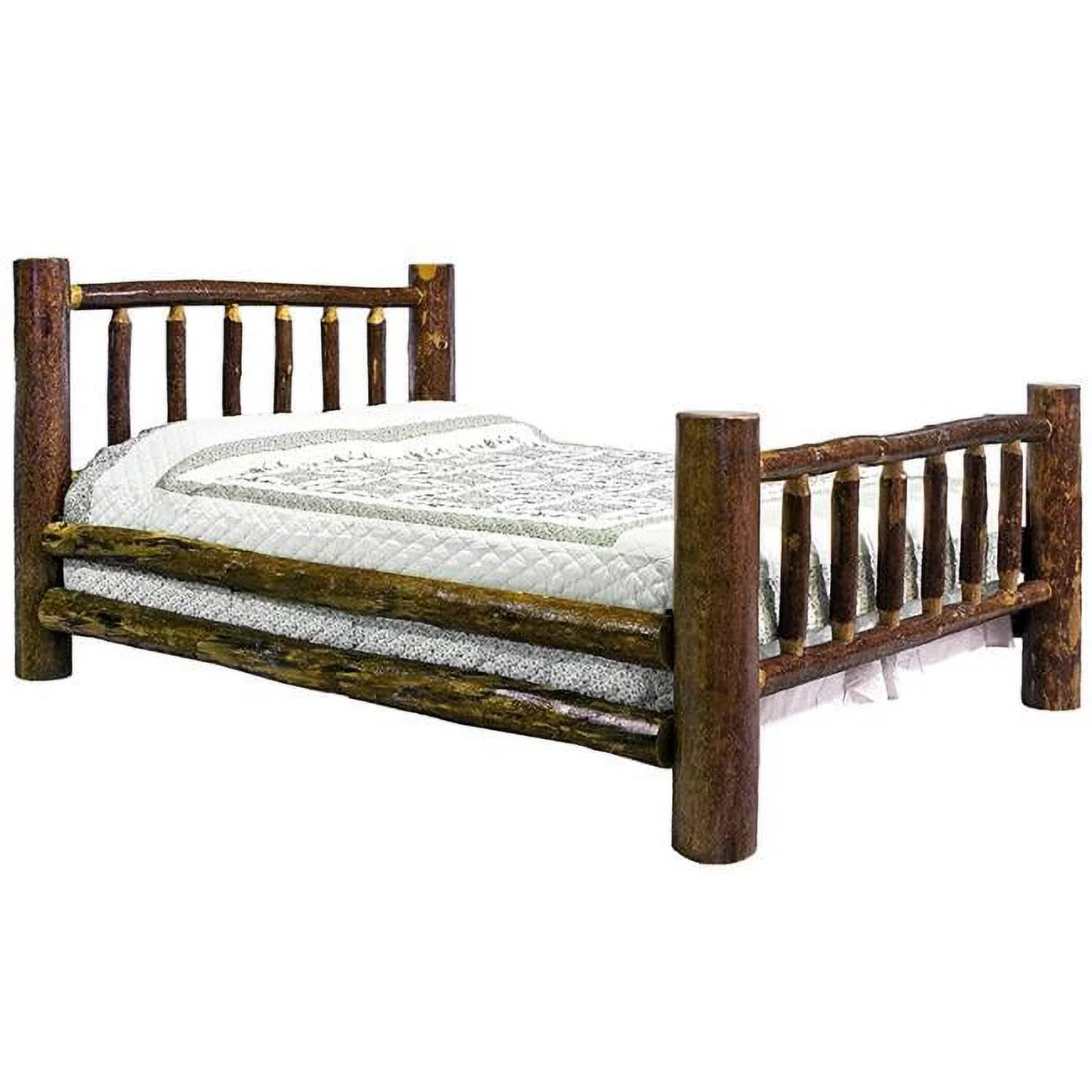 Glacier Country Collection Bed with Laser Engraved Moose - Twin