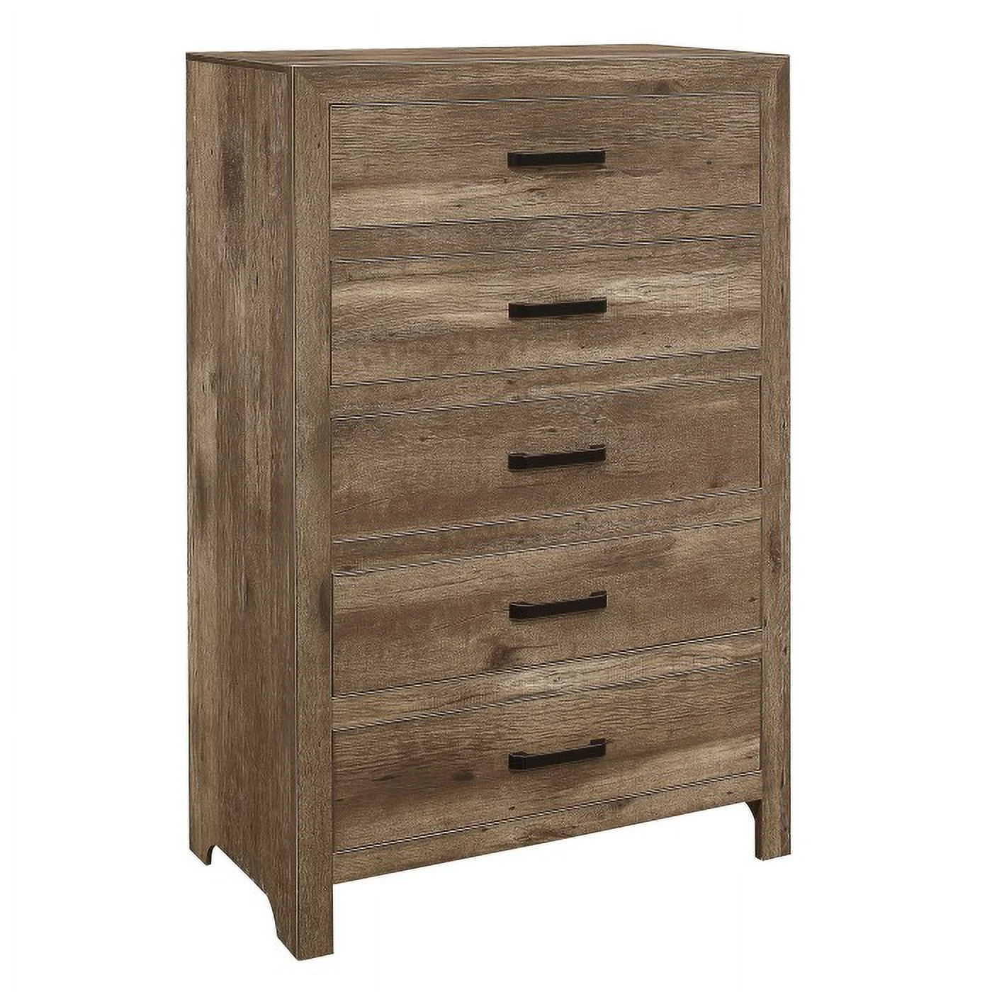 Mandan Collection Chest with Faux Wood Veneer in Weathered Pine Finish