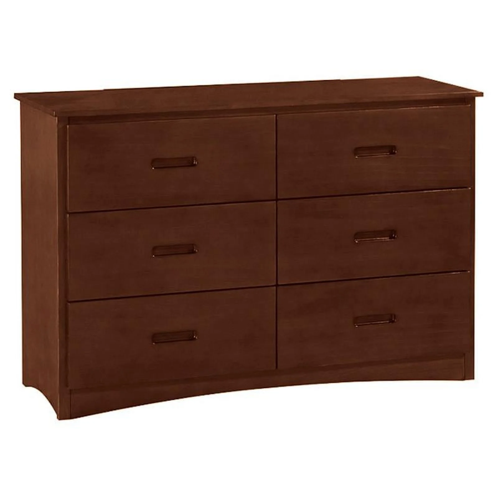 Lexicon Rowe 6 Drawers Transitional Wood Dresser in Dark Cherry