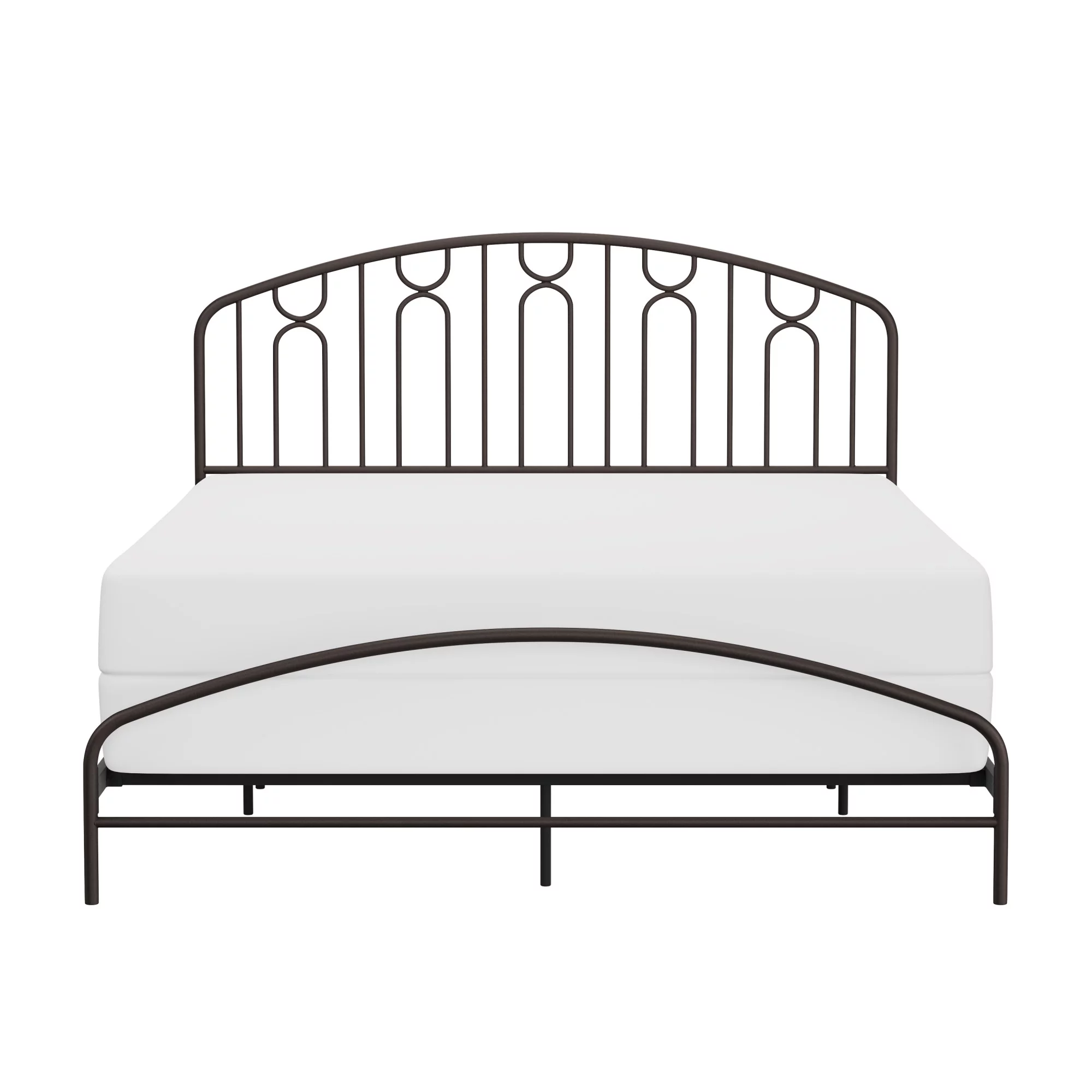 Hillsdale Furniture Riverbrooke Bronze Metal Arch Scallop Queen Bed