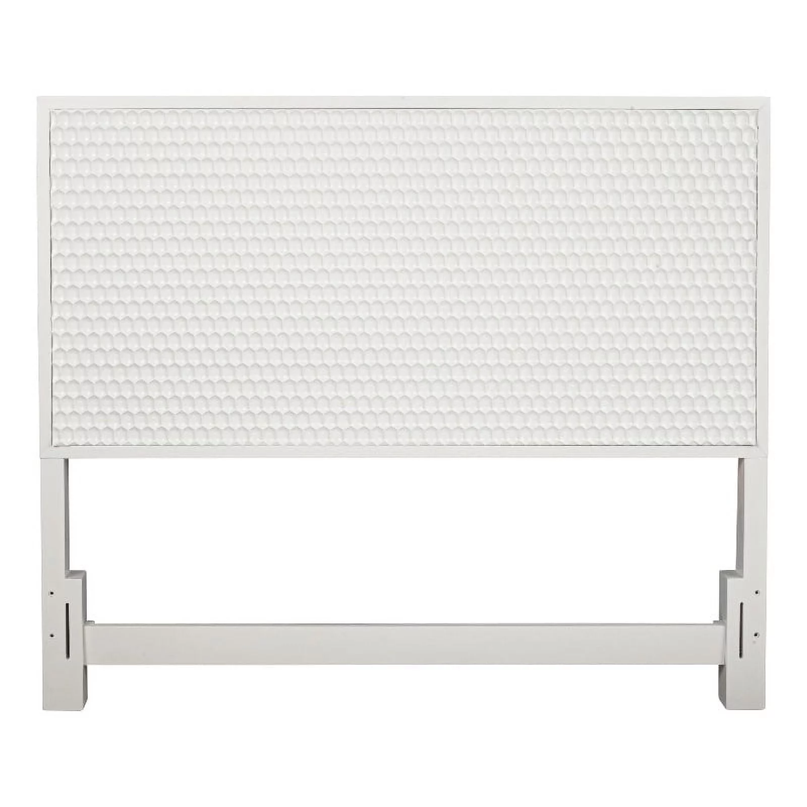 Home Square 2-Piece Set with Queen Headboard & 3 Drawer Accent Chest in White