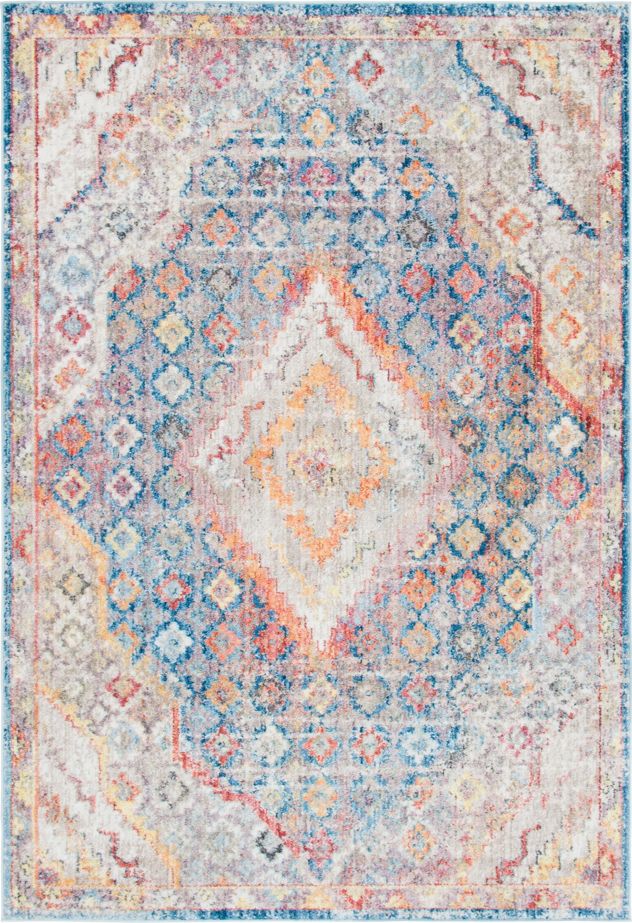 Unique Loom Dumbo Brighton Rug Blue/Beige 5' 3