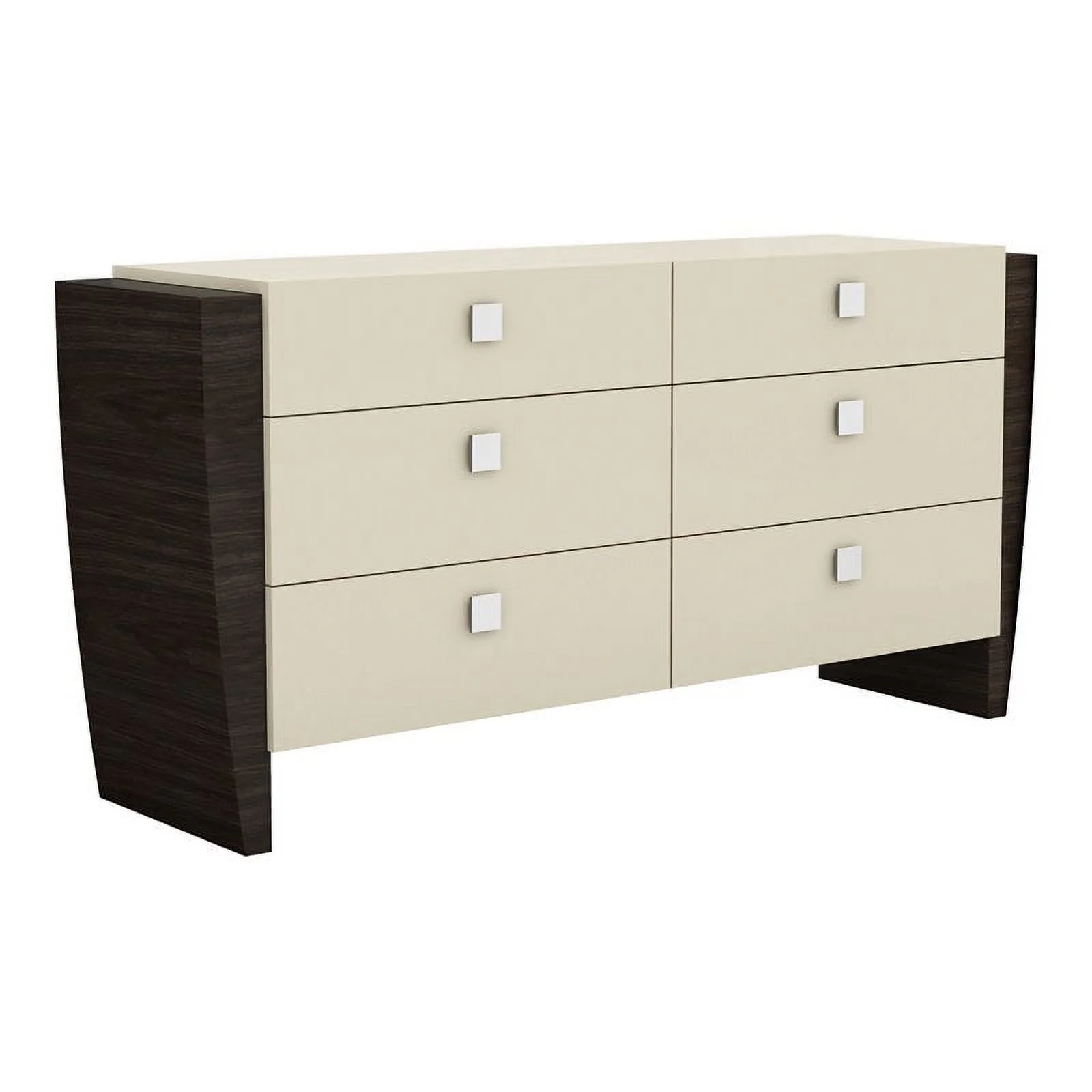 Titan Furnishings Sofia Modern Lacquer Wood Dresser in Twon-Tone Beige