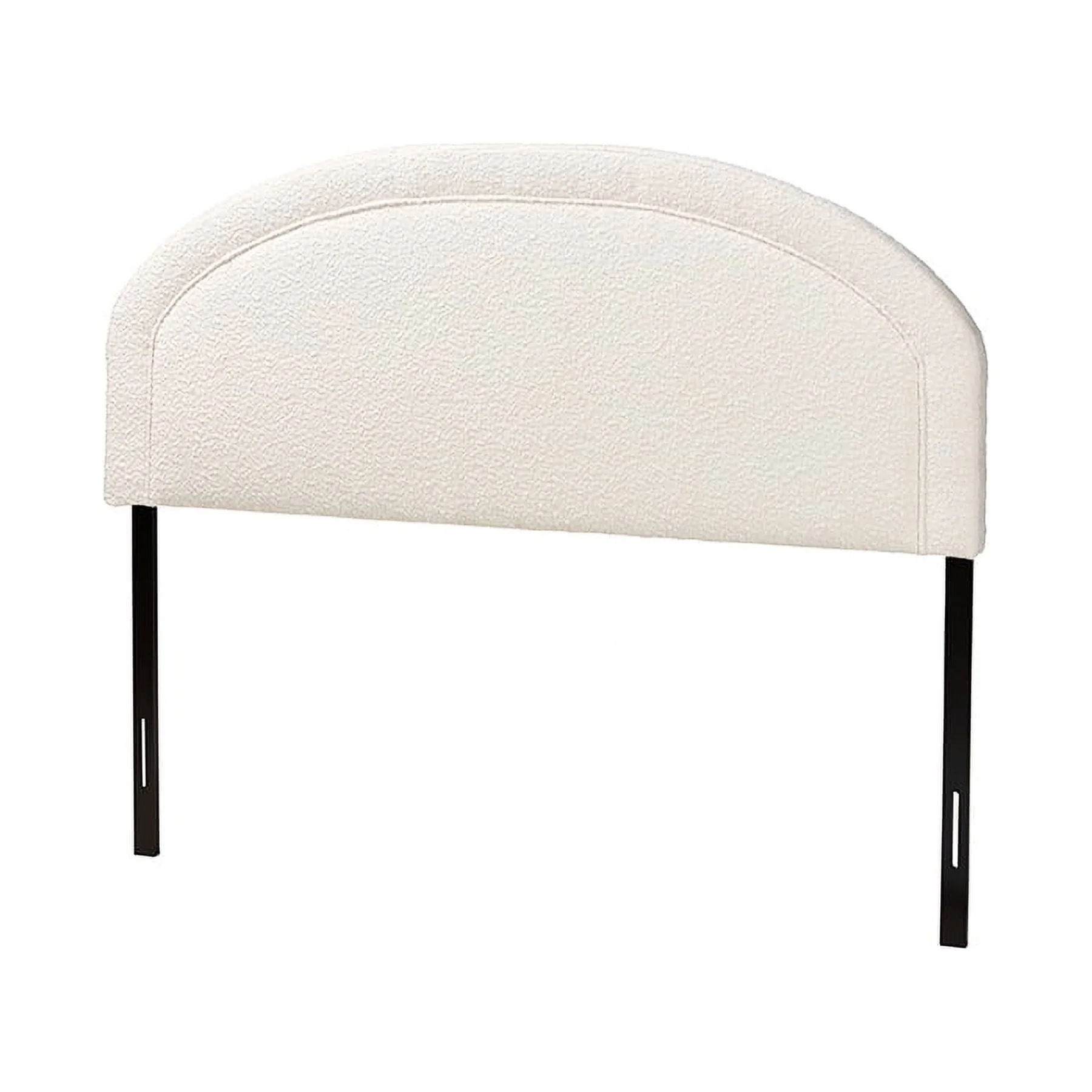 Baxton Studio Fiana Modern Cream Boucle Fabric Queen Size Headboard