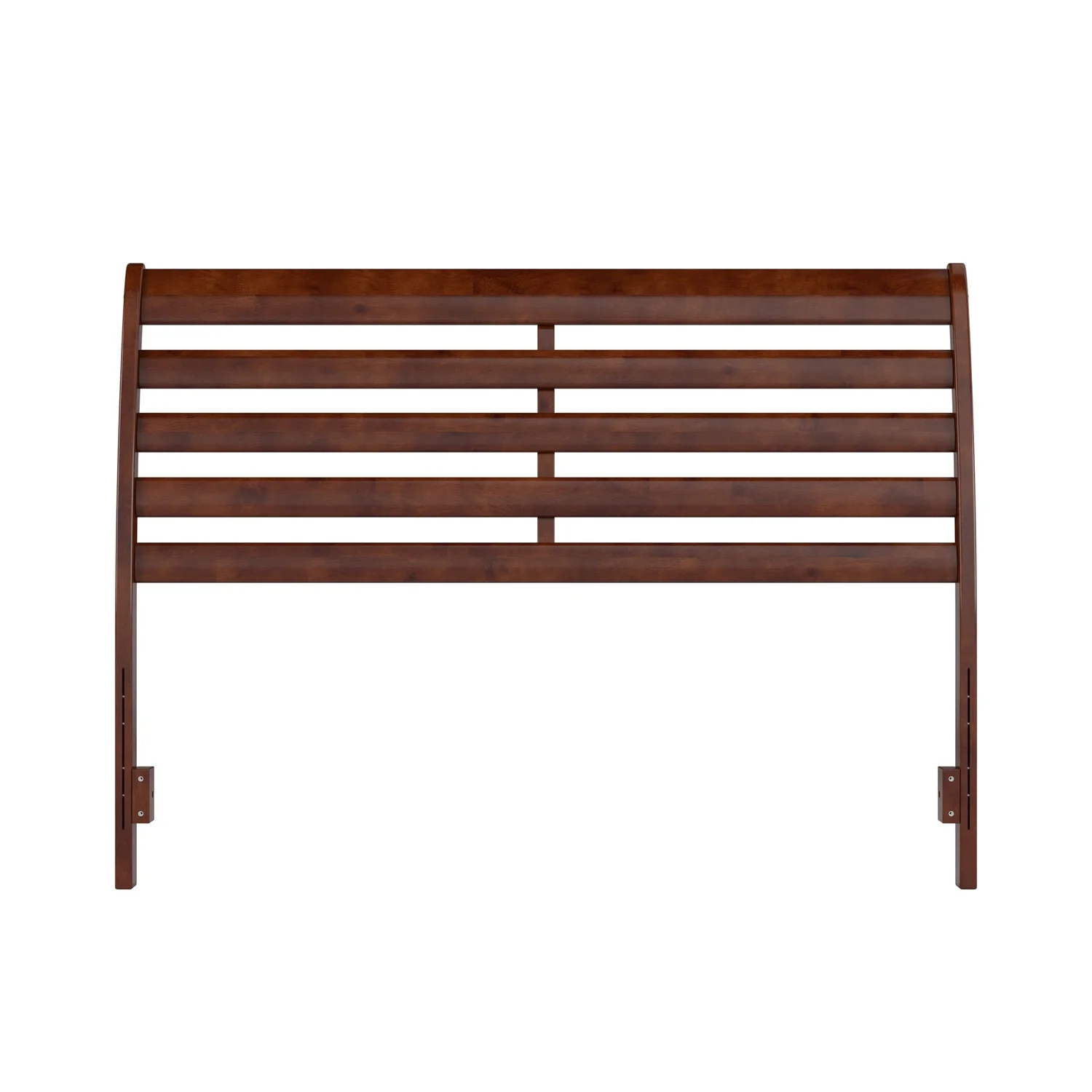 Savannah Queen Wood Headboard with Attachable Charger in Walnut