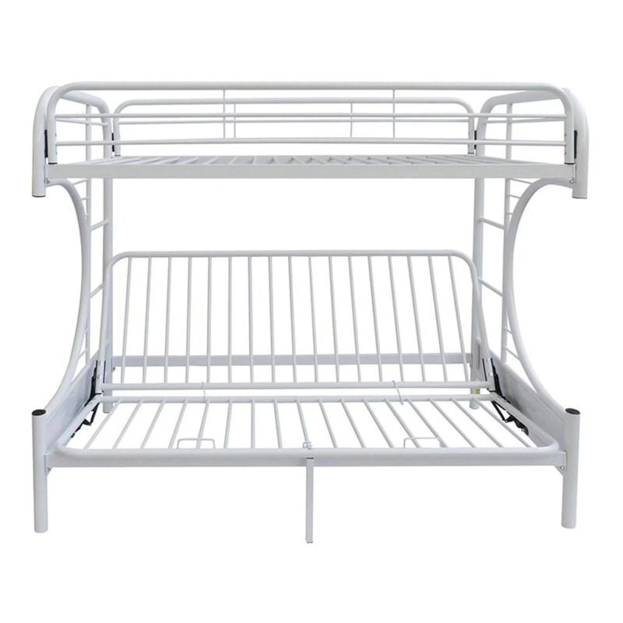 Miekor Furniture Eclipse Bunk Bed (Twin XL/Queen/Futon) in White