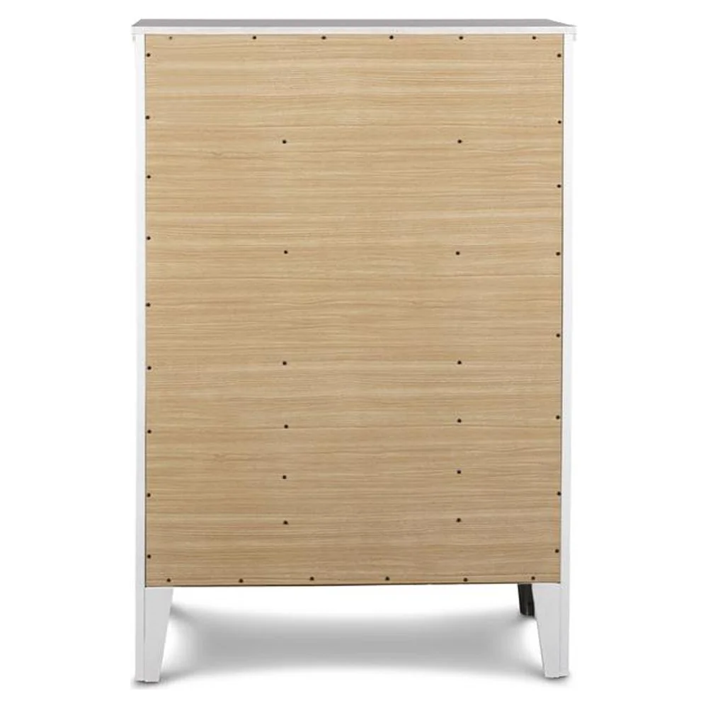 New Classic Furniture Andover Transitional Solid Wood Chest in White