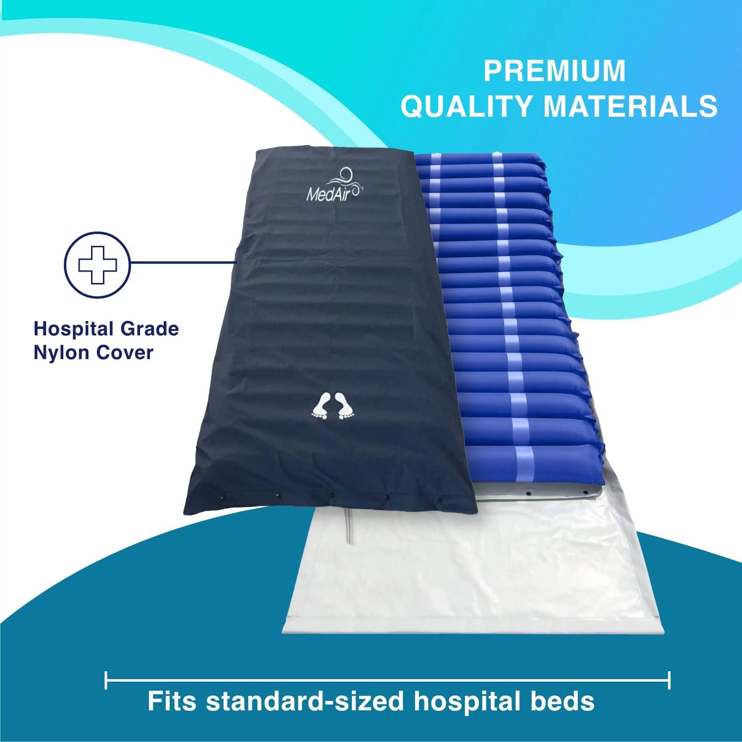 MedVance Comfort Alternating Air Pressure Mattress Pad with Ultra Quiet Alternating Pump (Mattress & Pump only)