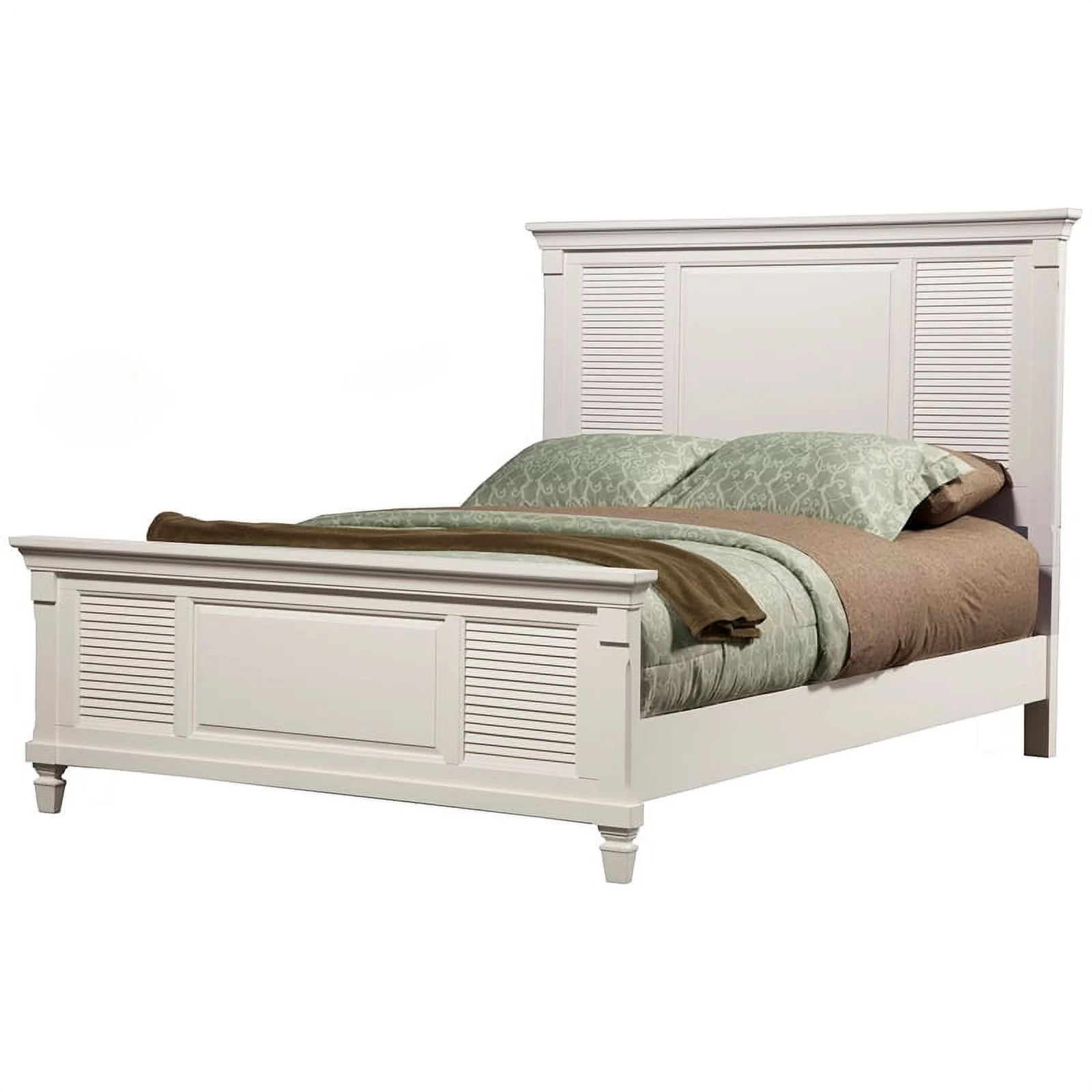 Home Square 2-Piece Set with 7 Drawer Dresser & King Shutter Panel Bed